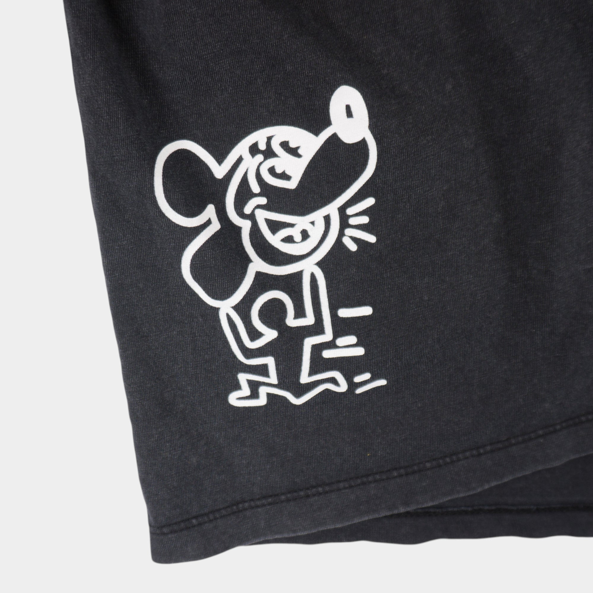 Disney Mickey Mouse X Keith Haring Черна Тениска с Графика