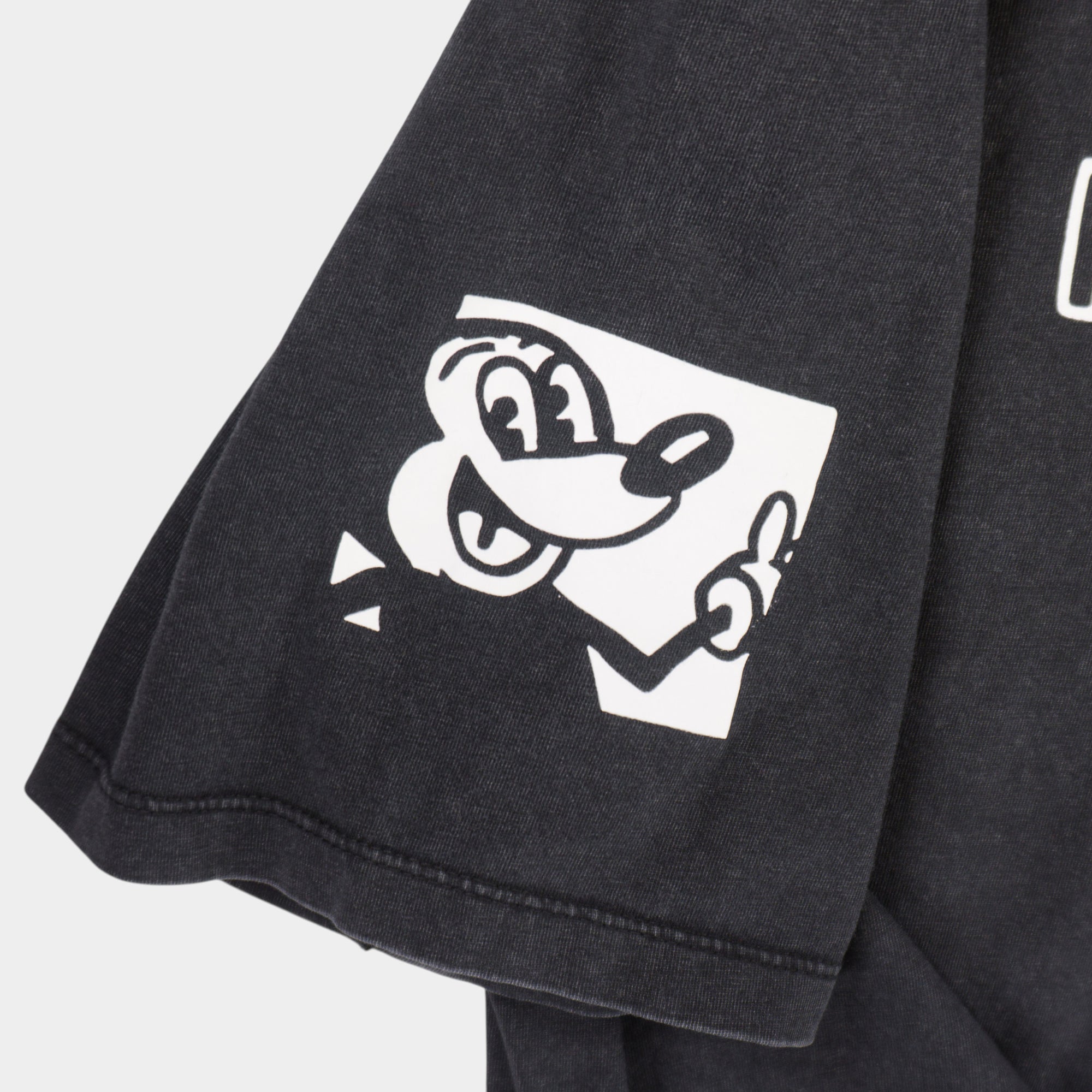 Disney Mickey Mouse X Keith Haring Черна Тениска с Графика