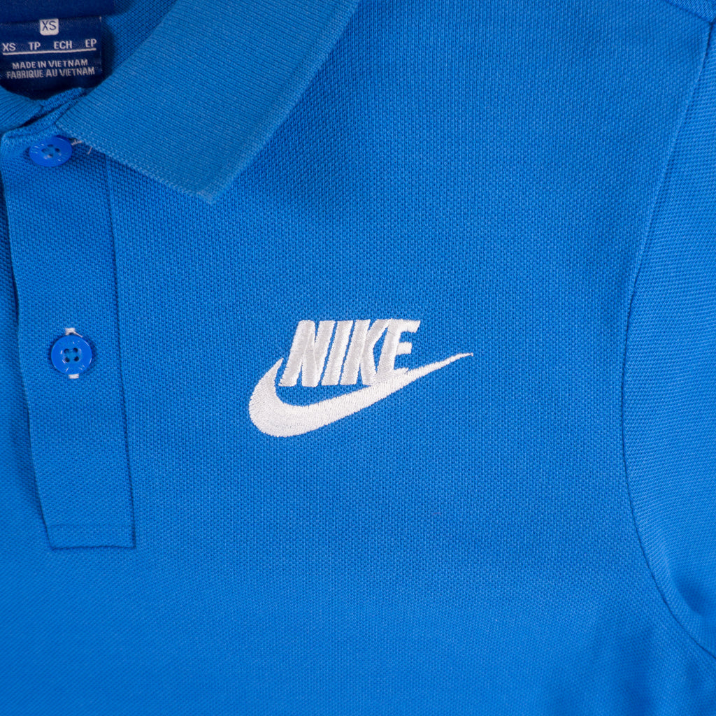 Nike Синя Тениска с Яка
