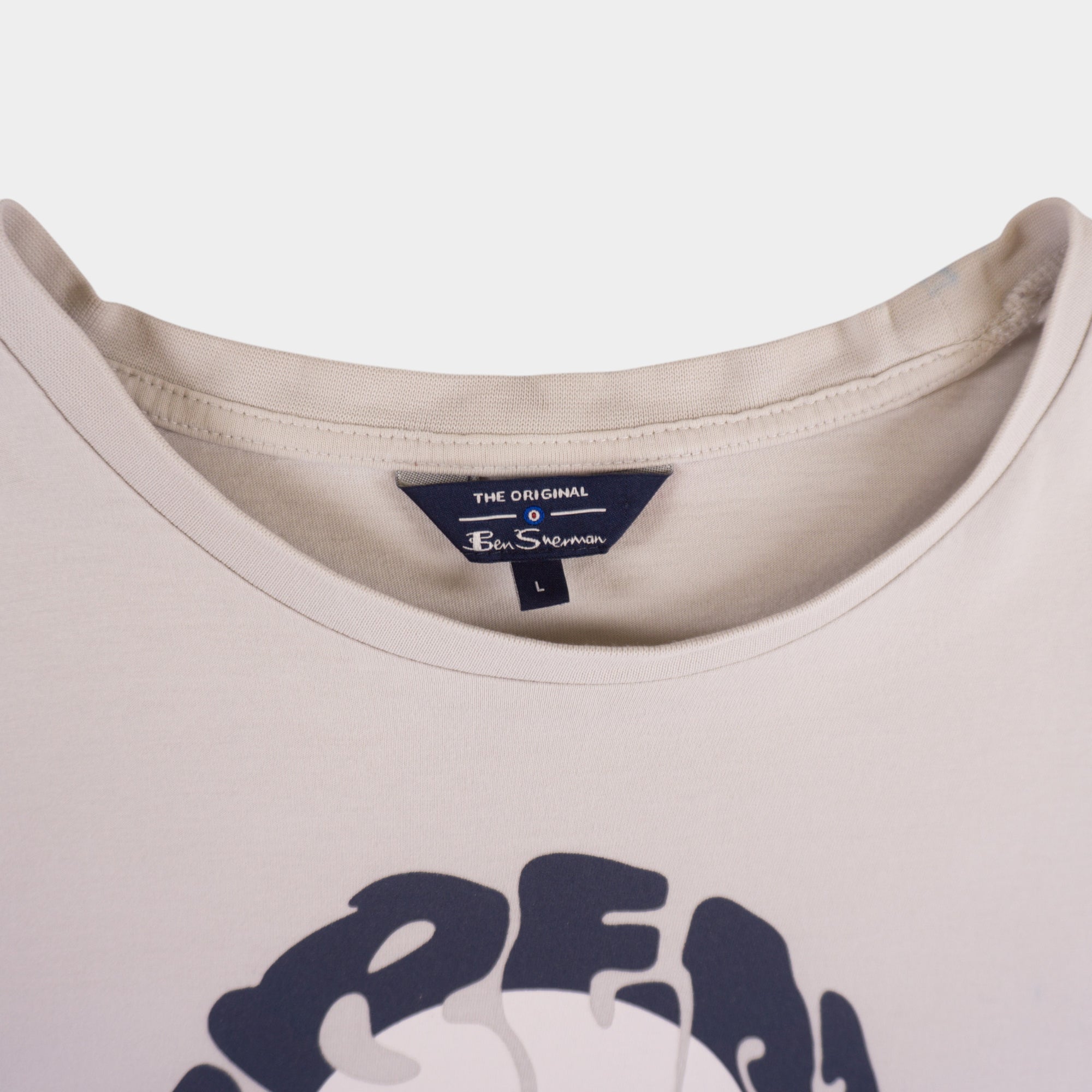 Ben Sherman Бяла Тениска с Графика