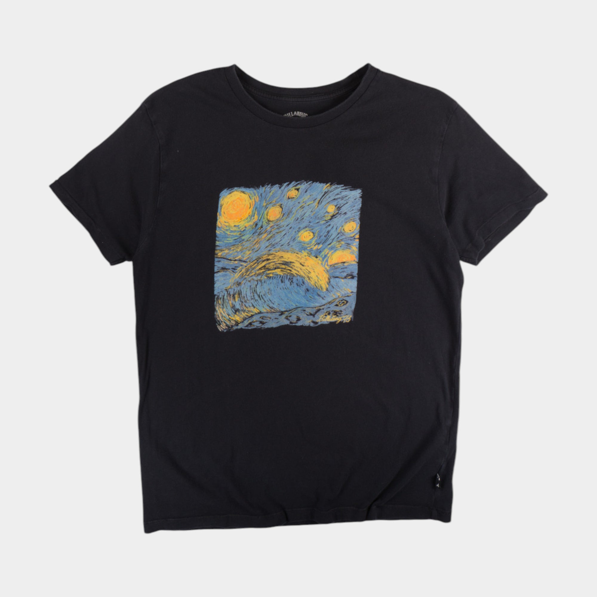Billabong Черна Тениска с Графика