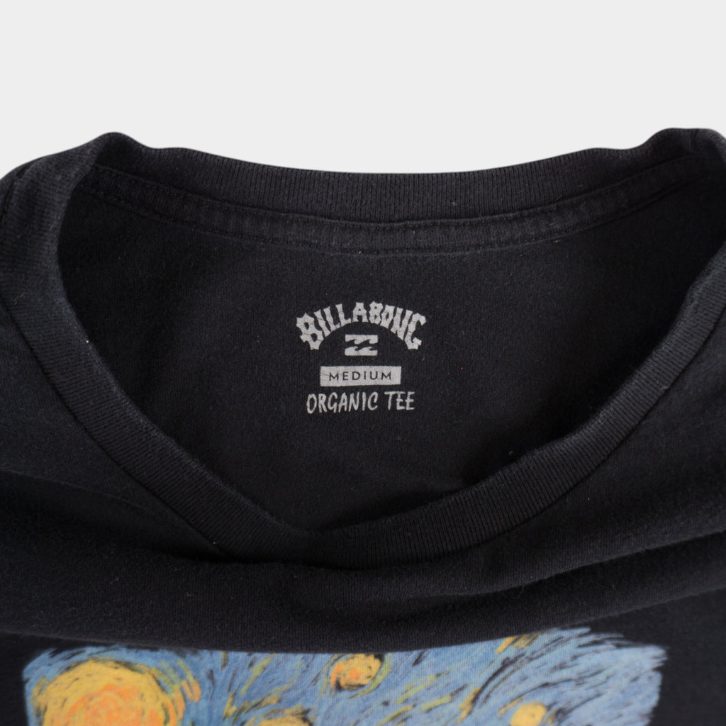 Billabong Черна Тениска с Графика