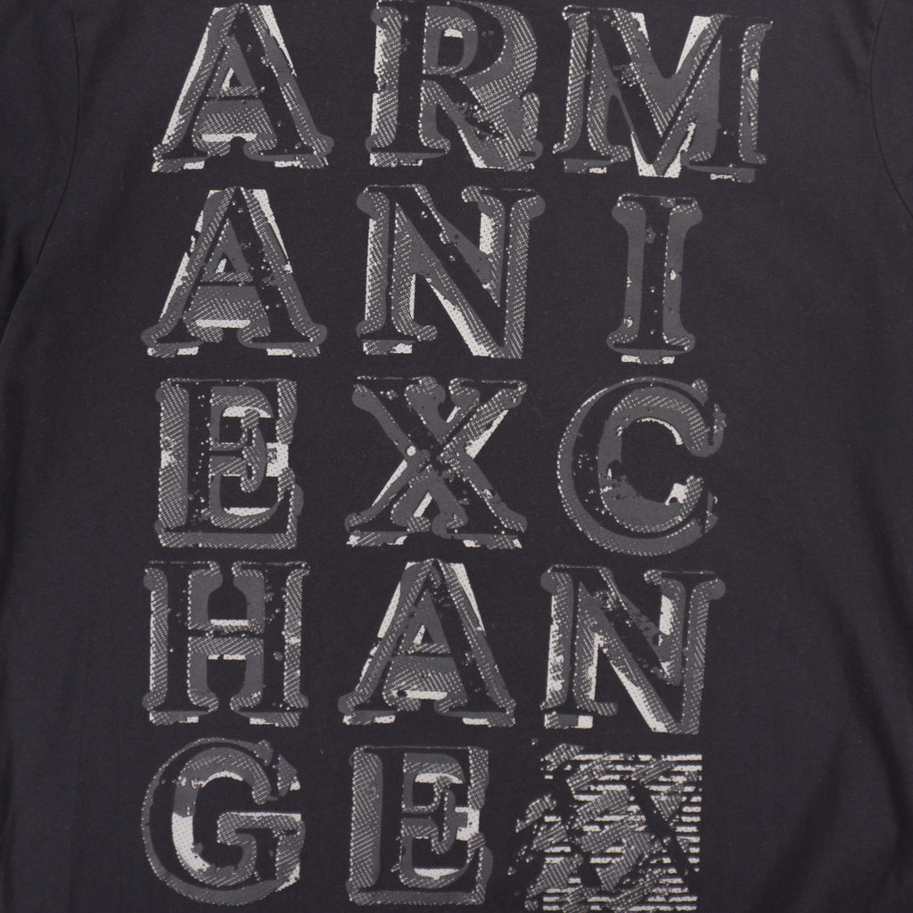 Armani Exchange Черна Тениска