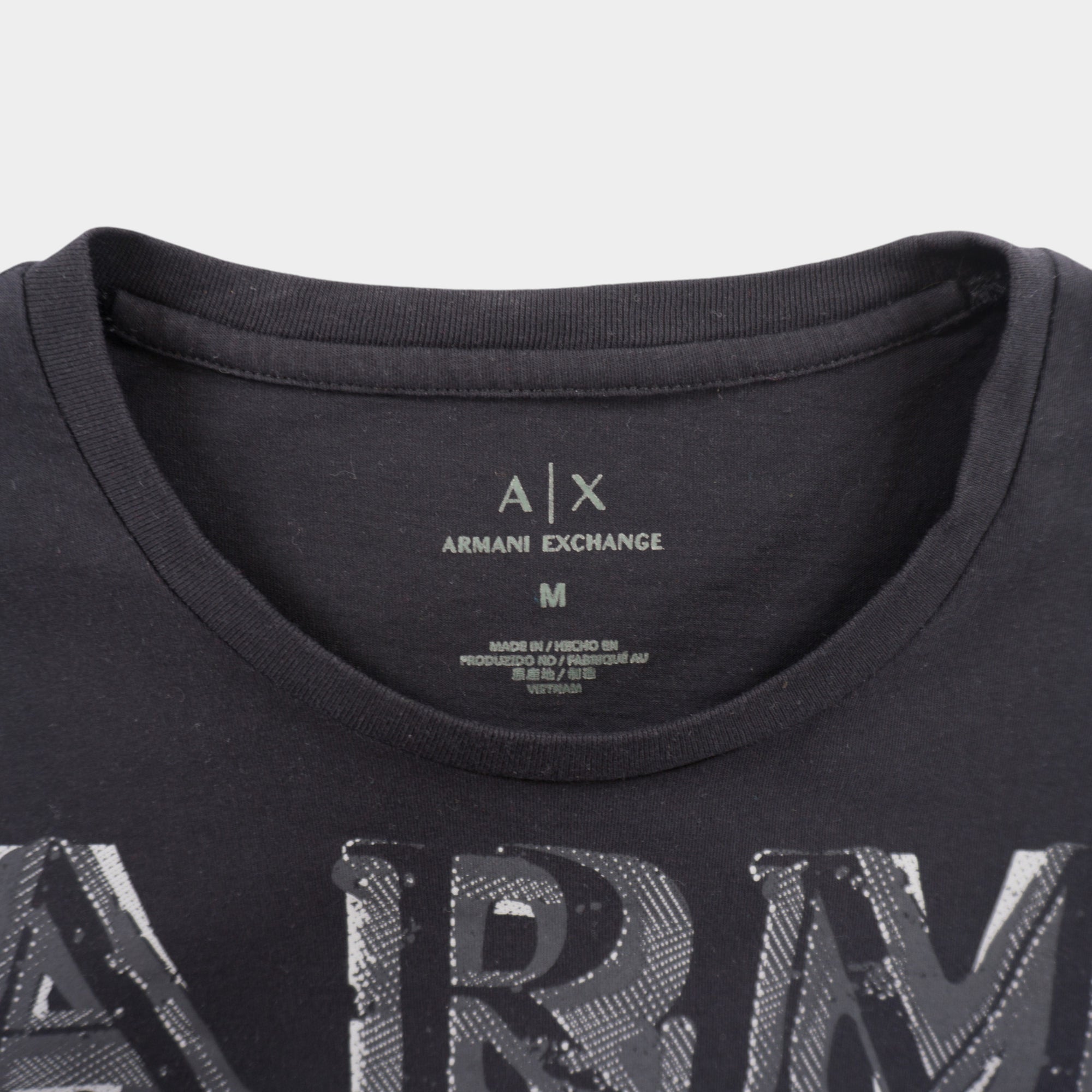 Armani Exchange Черна Тениска
