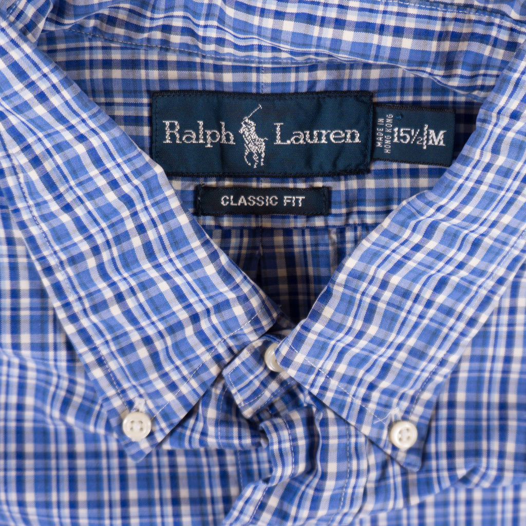 Ralph Lauren Винтидж 2000-те Синя Карирана Риза