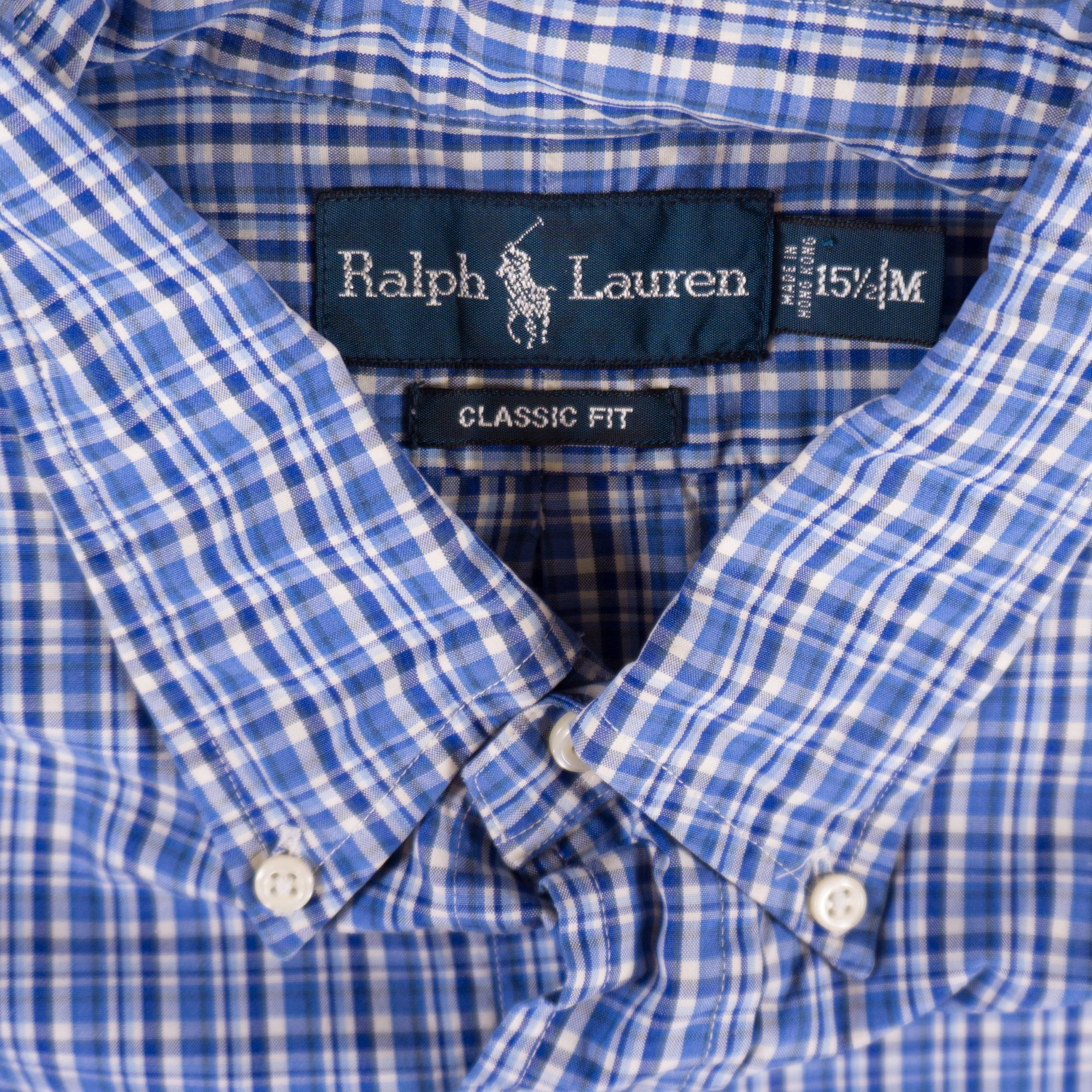Ralph Lauren Винтидж 2000-те Синя Карирана Риза