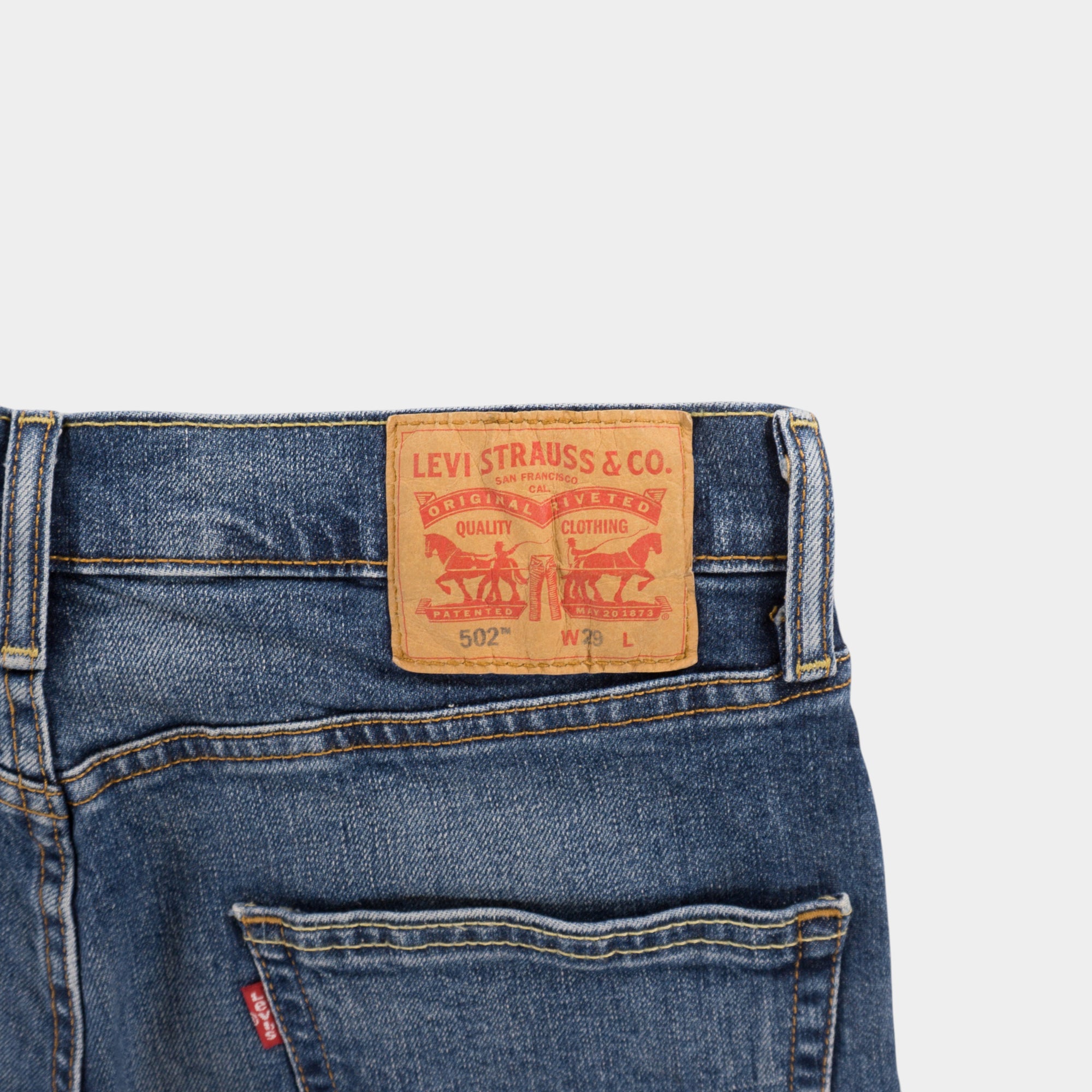 Levis 502 Сини Къси Дънки