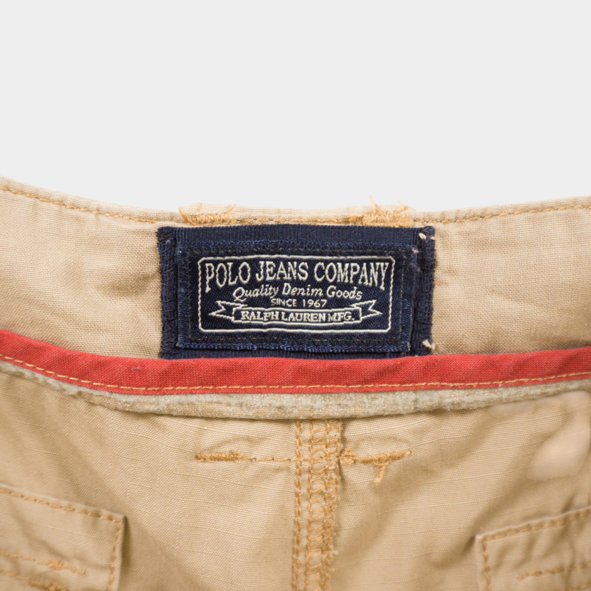 Polo Jeans Company Винтидж Бежови Карго Къси Панталони