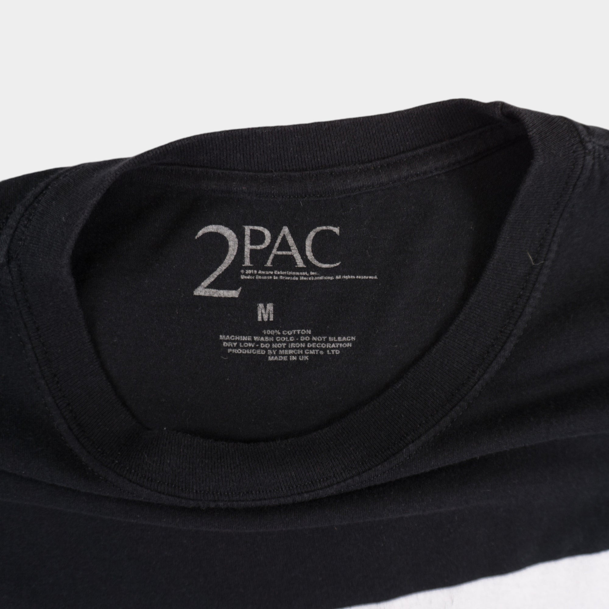 2Pac Черна Тениска с Графика