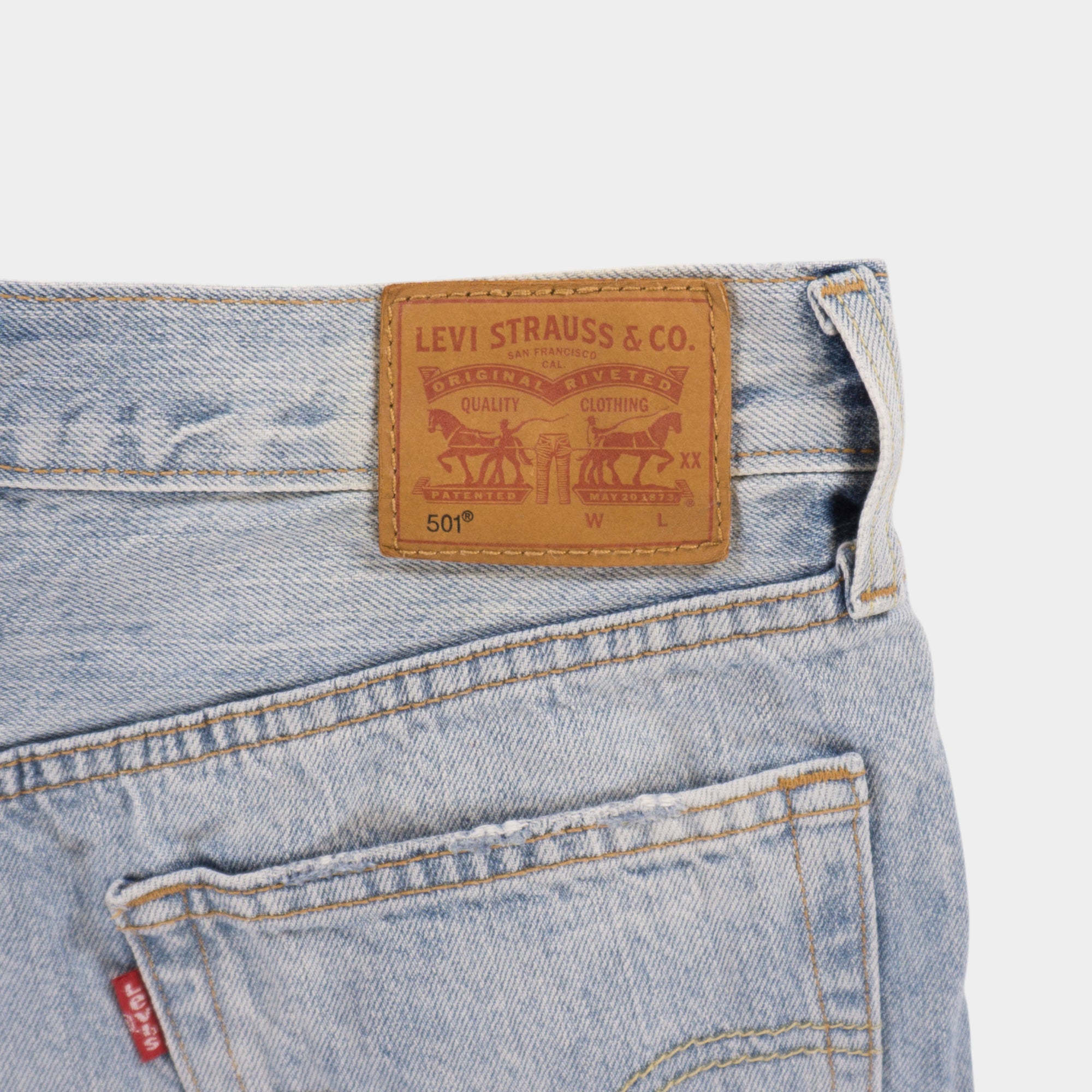 Levis 501 Сини Къси Дънки