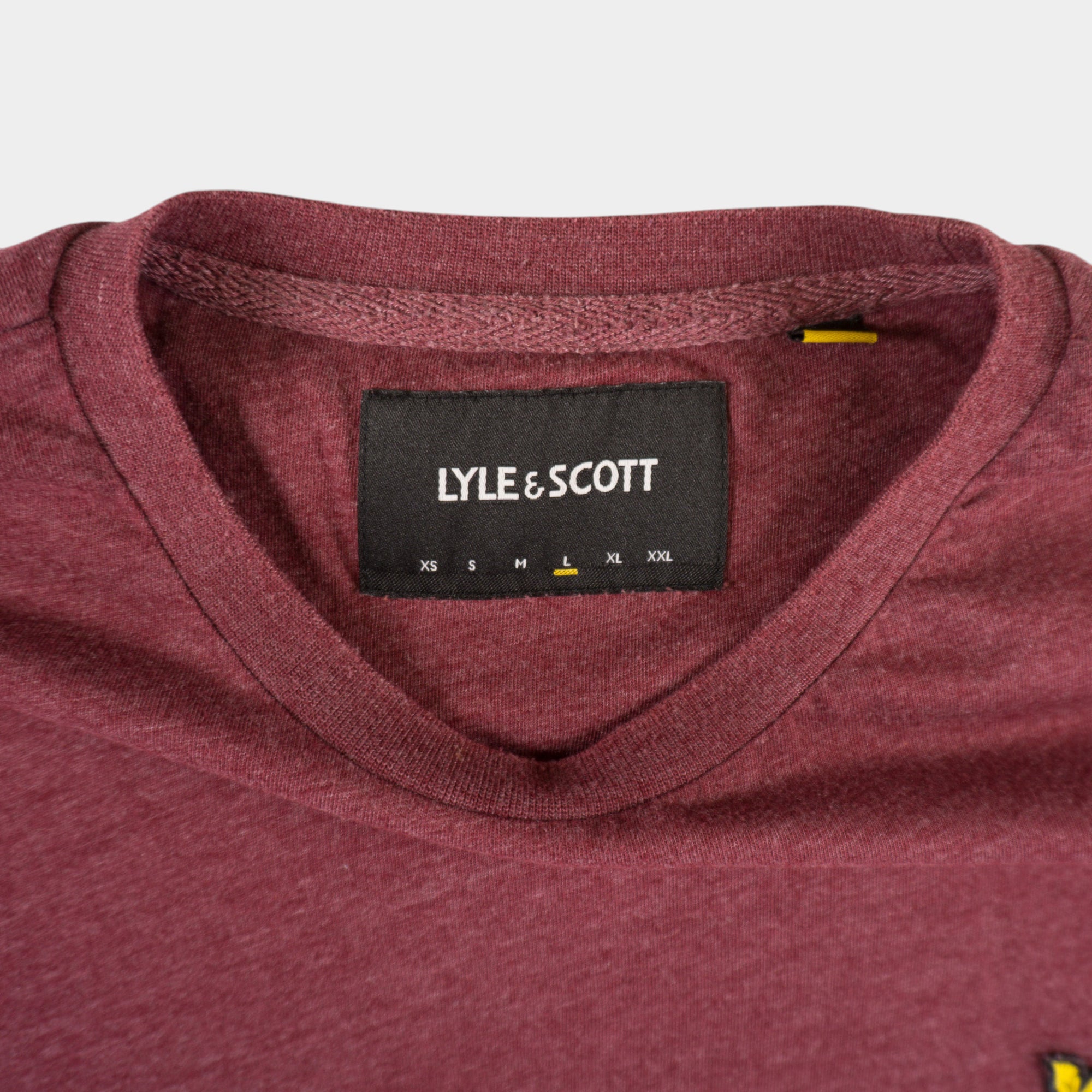 Lyle & Scott Бордо Тениска
