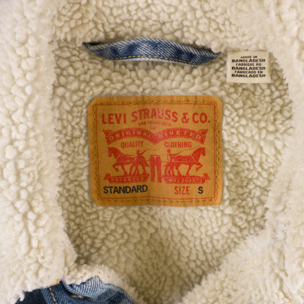 Levi's Sherpa Синьо Дънково Яке