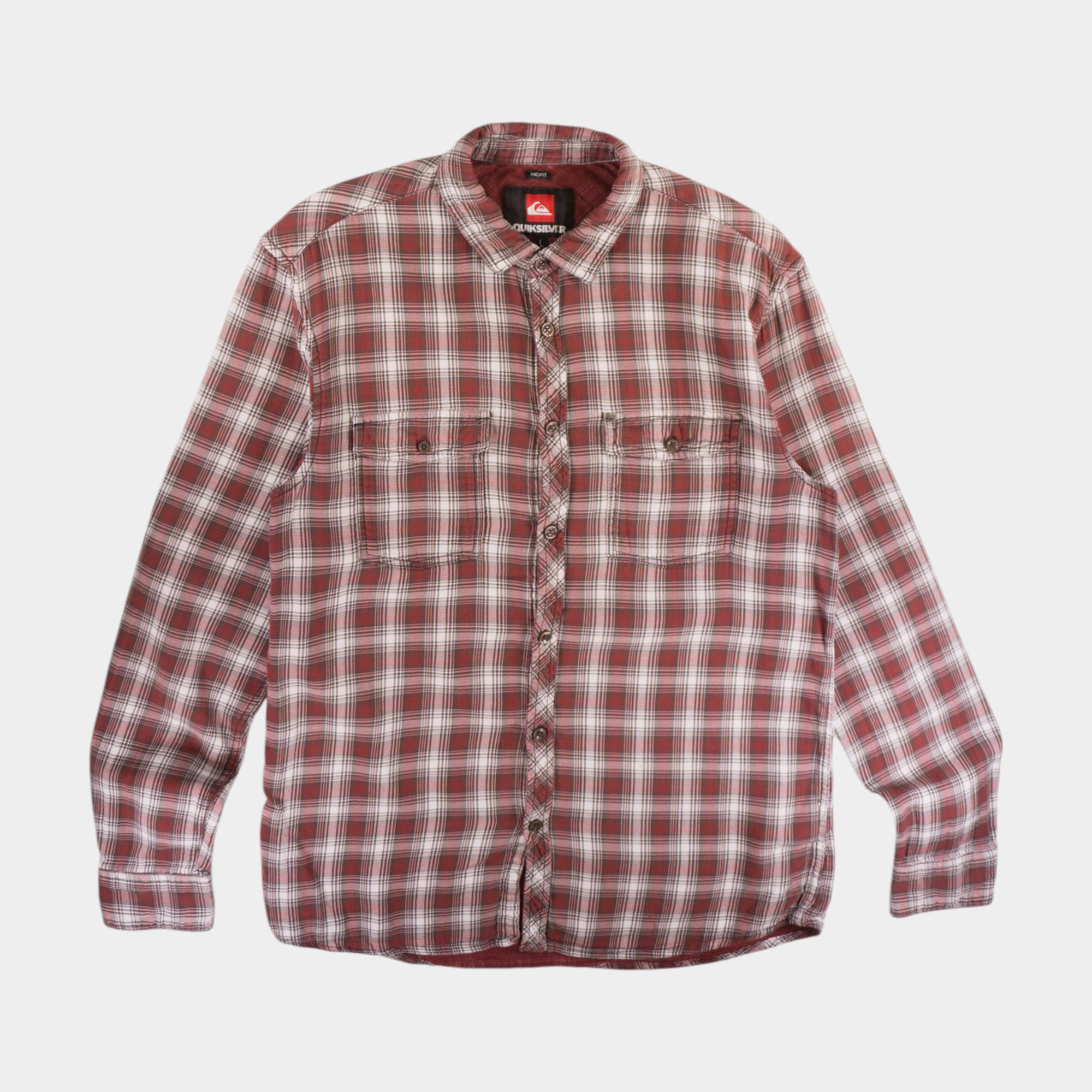 Quiksilver Карирана Риза с Дълъг Ръкав