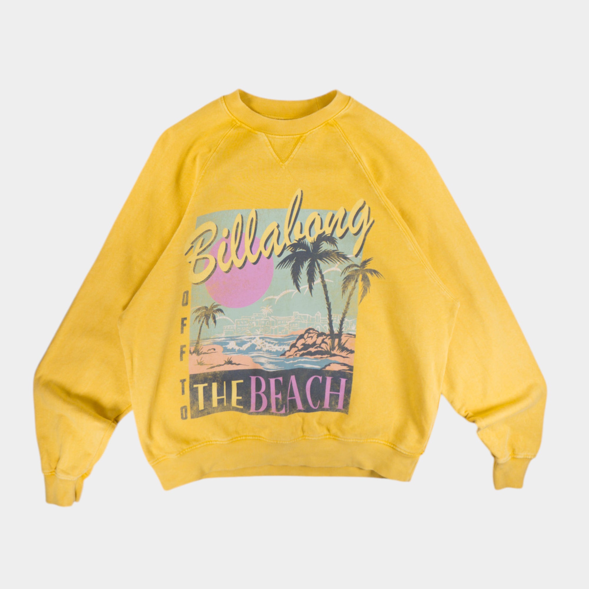Billabong X The Salty Blonde Жълта Блуза с Графика