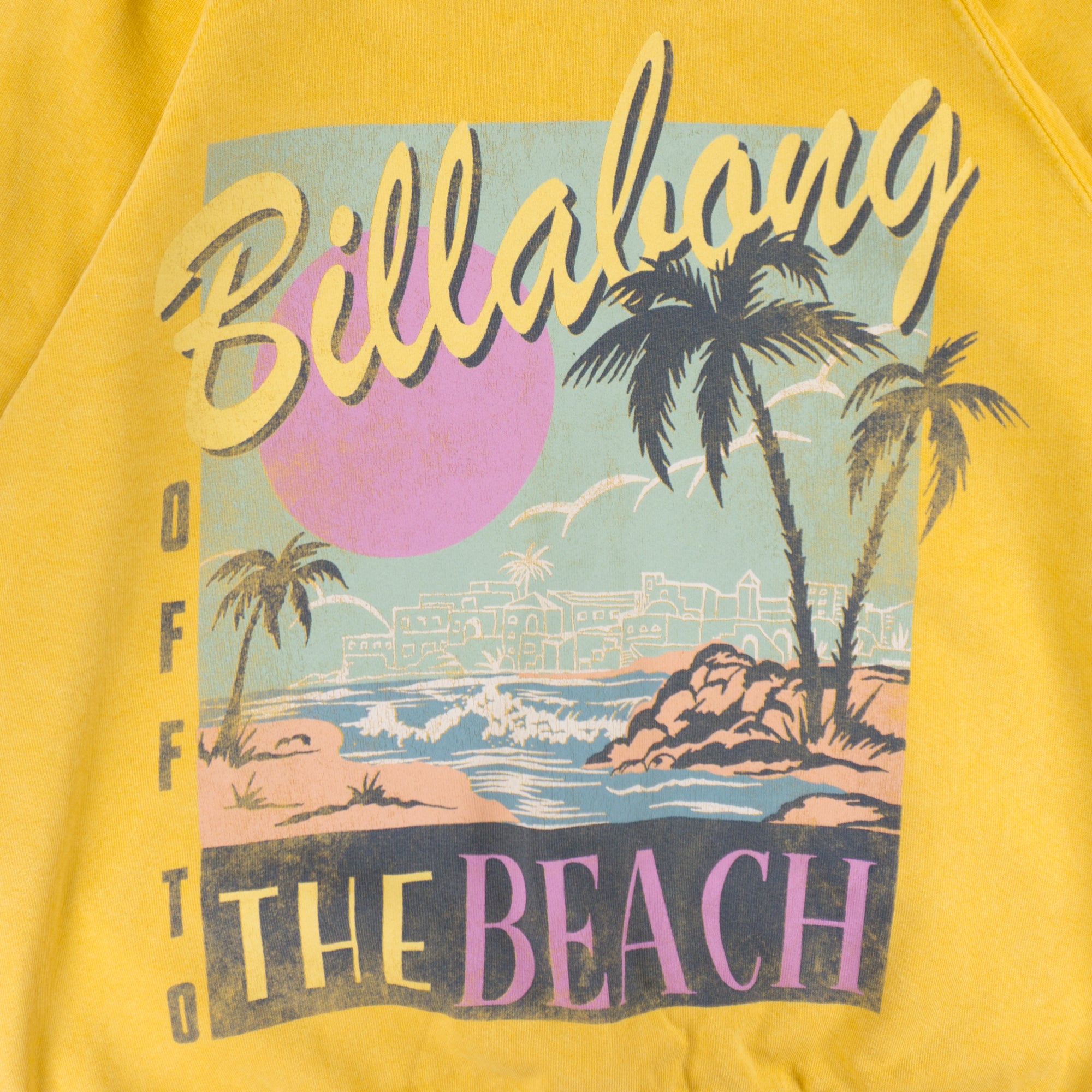 Billabong X The Salty Blonde Жълта Блуза с Графика