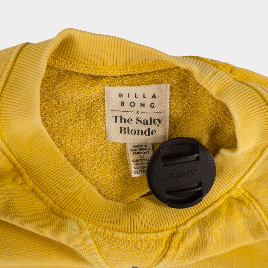 Billabong X The Salty Blonde Жълта Блуза с Графика