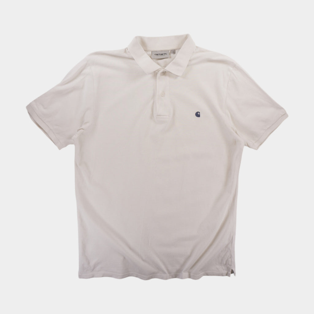 Carhartt WIP Бяла Тениска с Яка