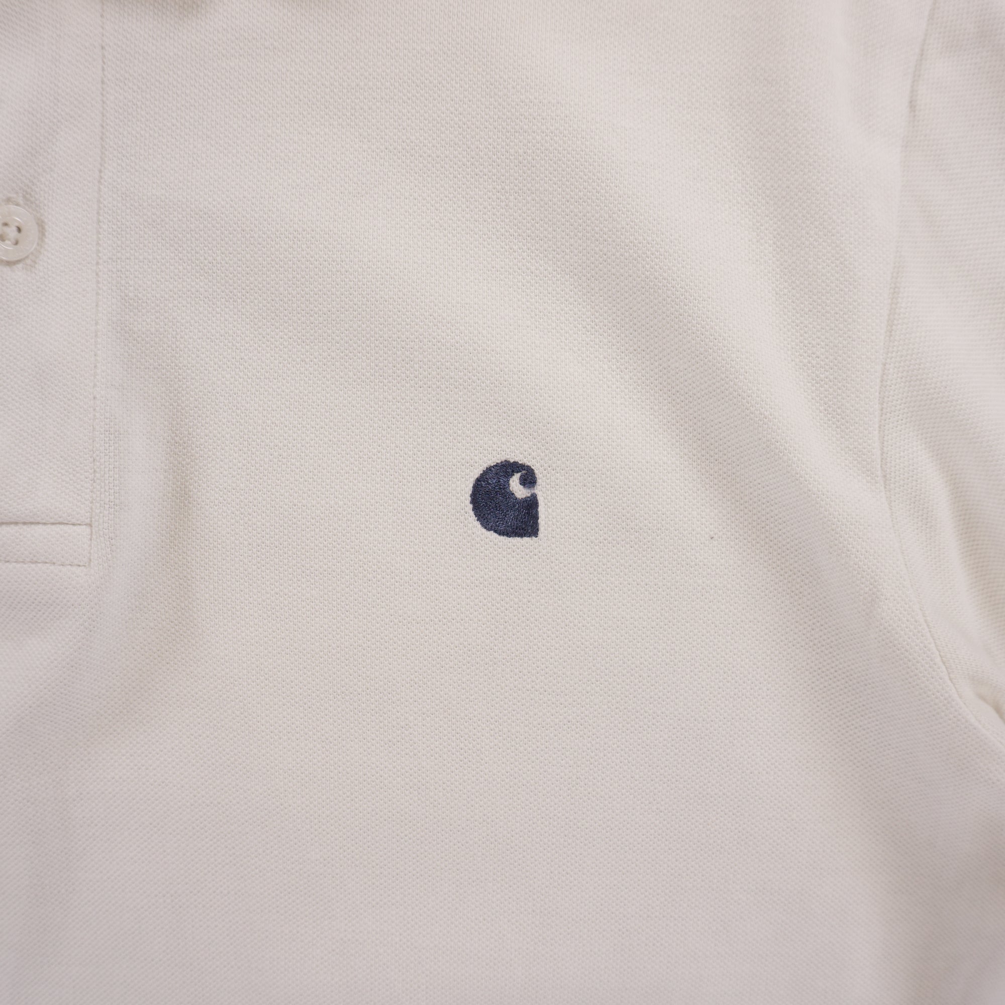 Carhartt WIP Бяла Тениска с Яка
