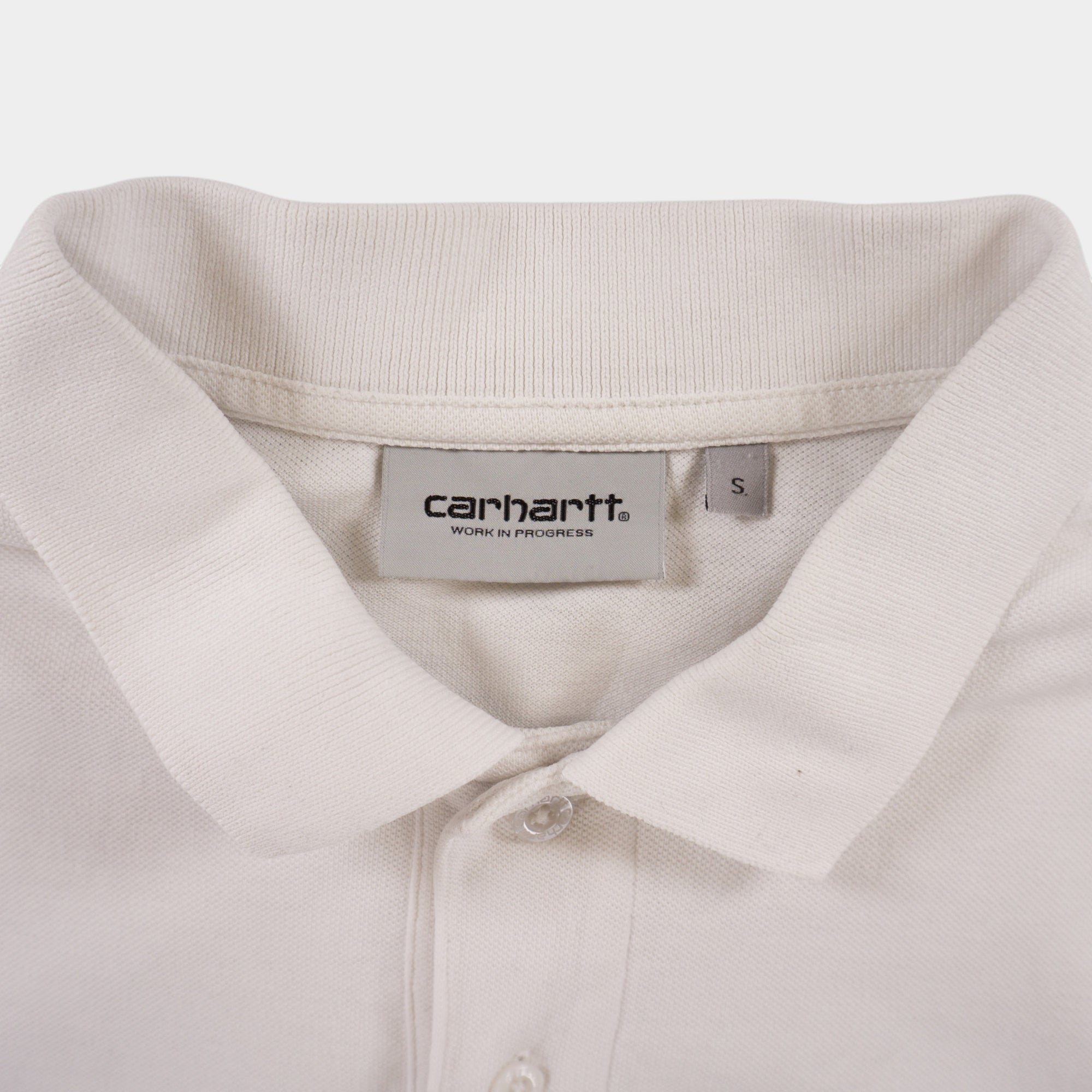Carhartt WIP Бяла Тениска с Яка
