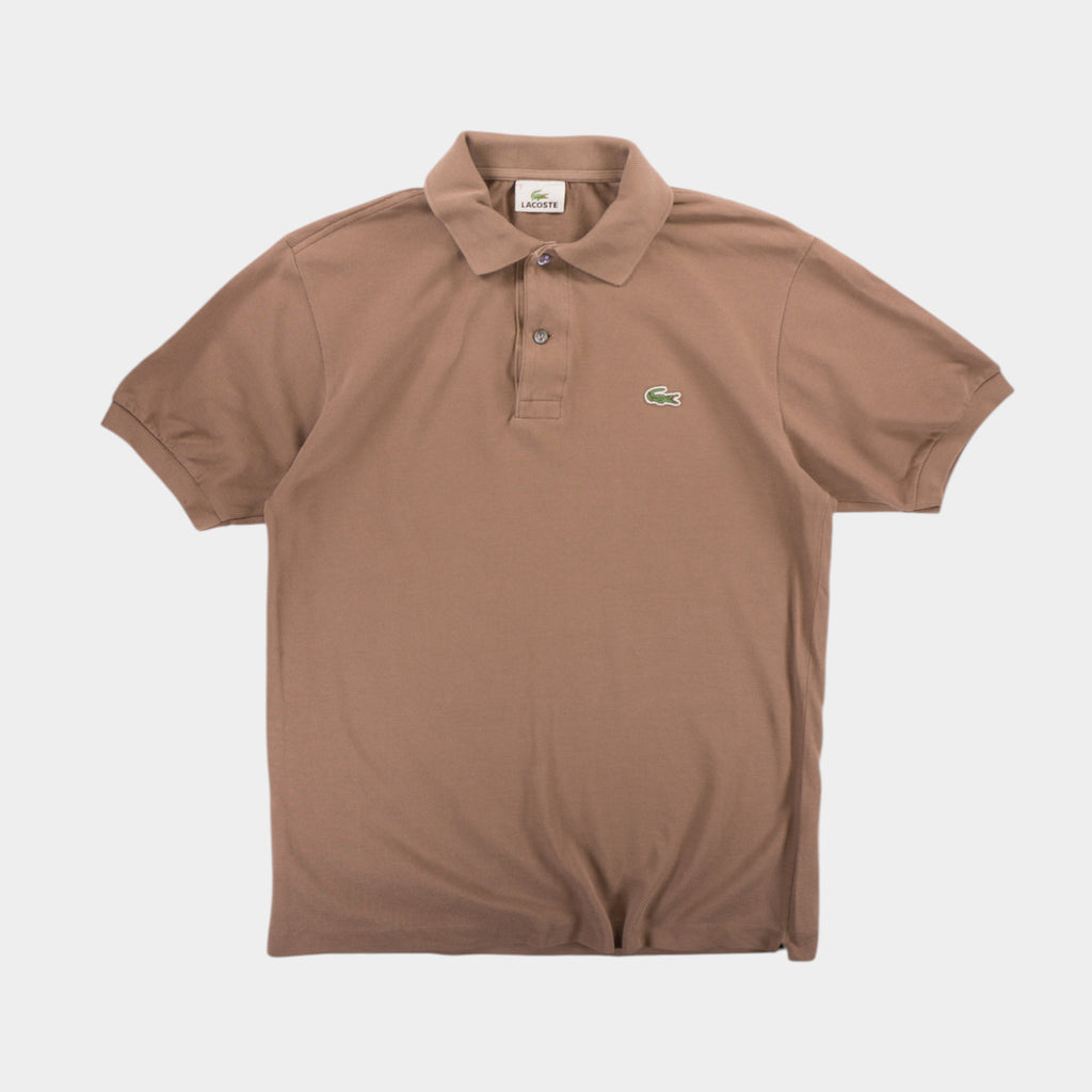Lacoste Винтидж Кафява Тениска с Яка