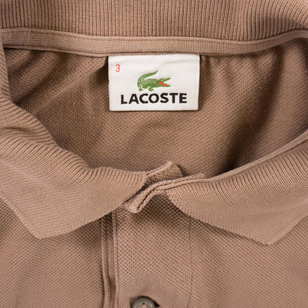 Lacoste Винтидж Кафява Тениска с Яка