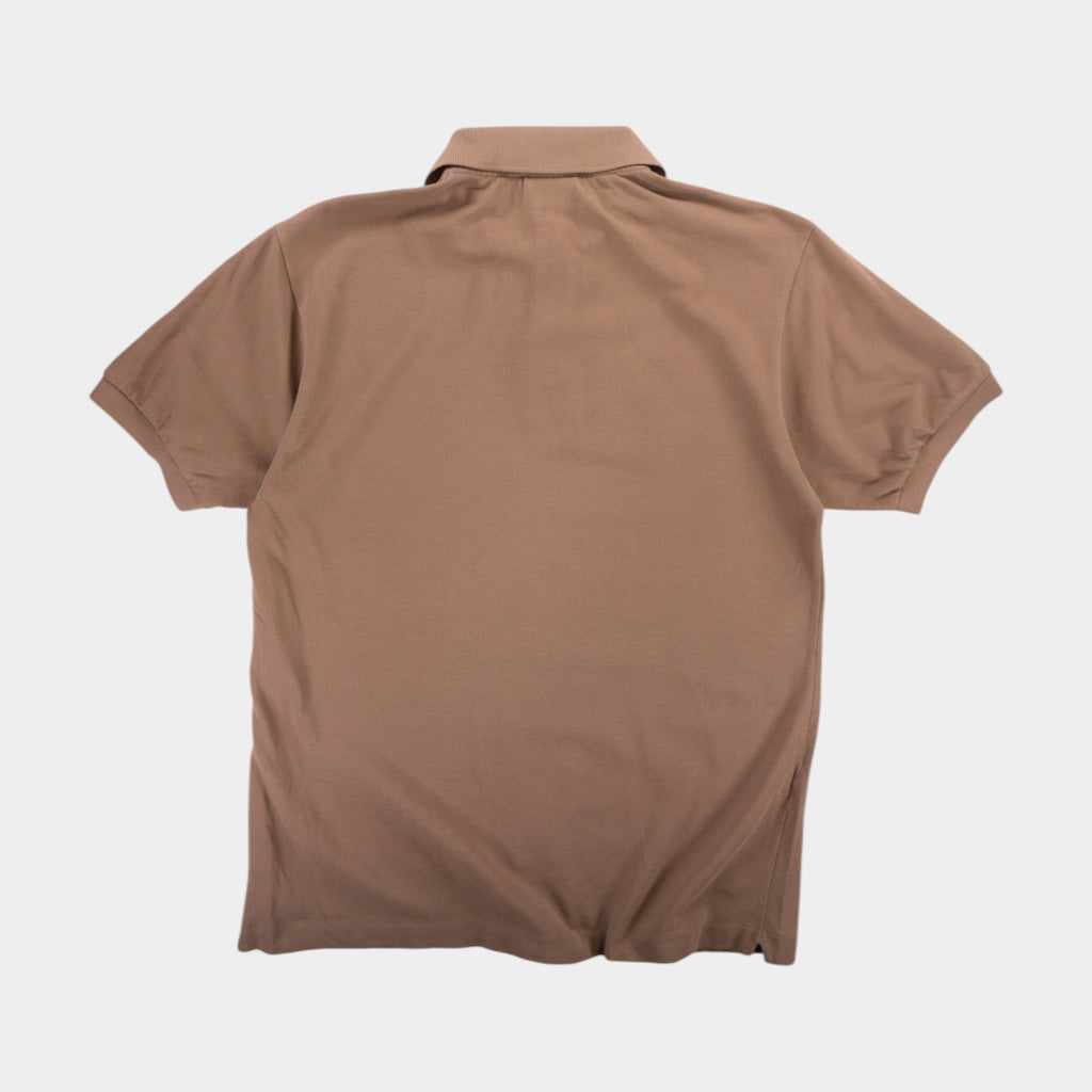 Lacoste Винтидж Кафява Тениска с Яка