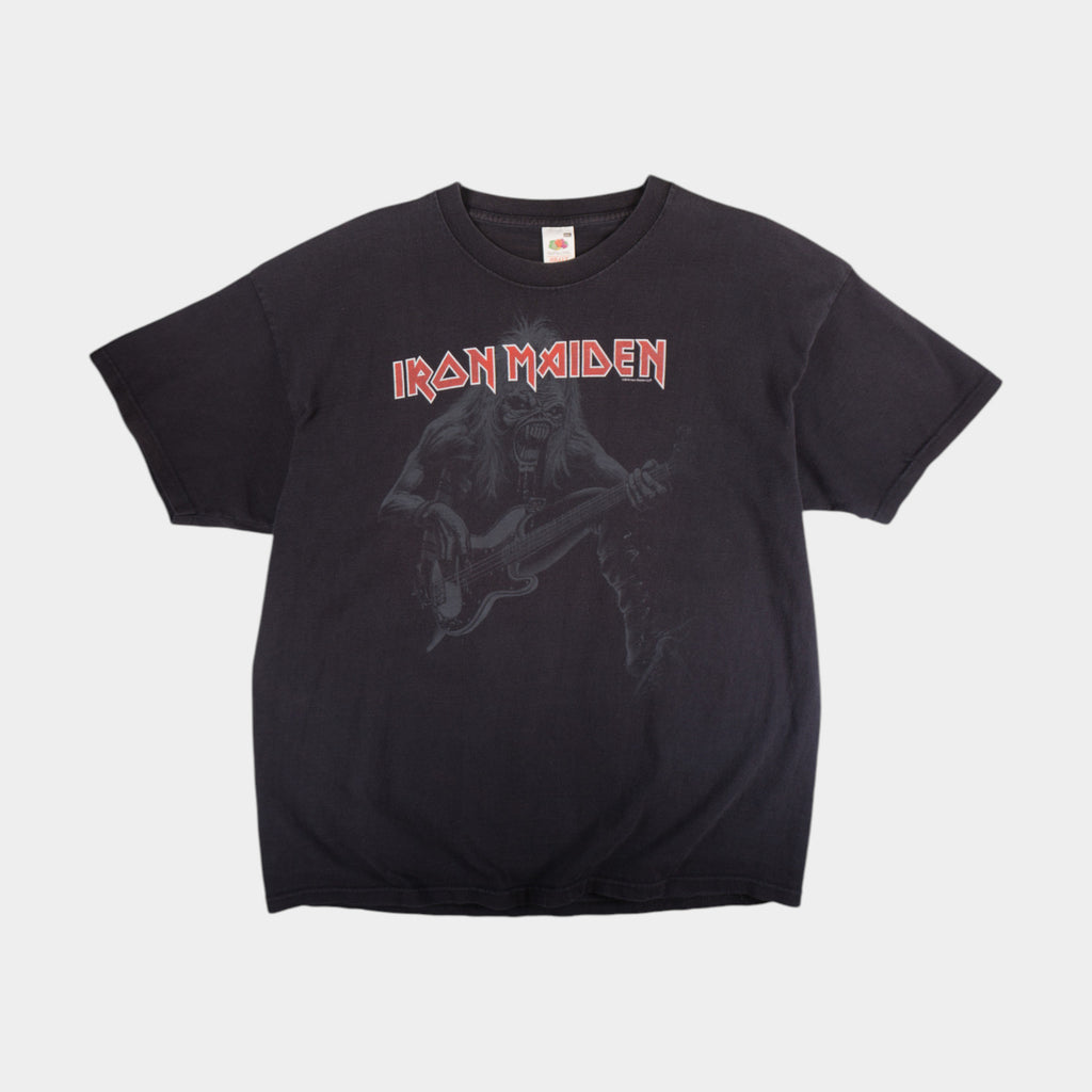 Fruit Of The Loom Iron Maiden Черна Тениска с Графика