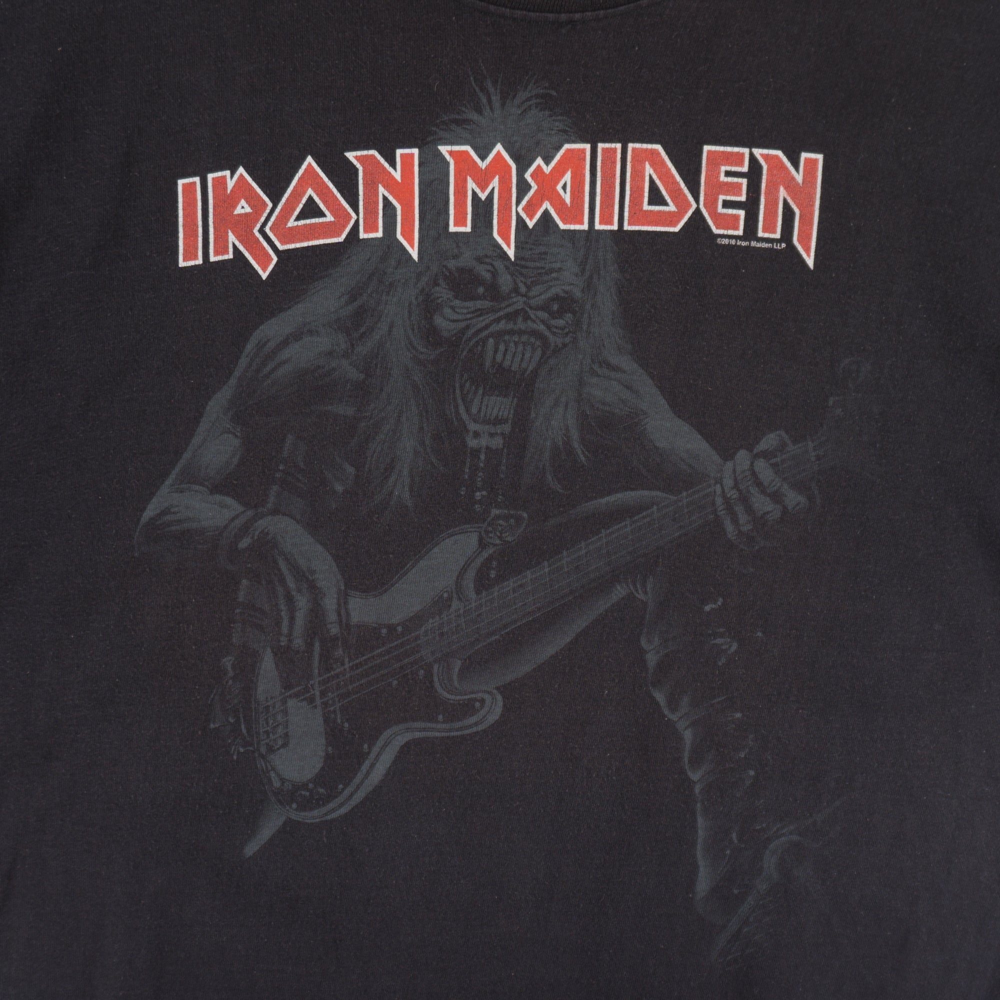 Fruit Of The Loom Iron Maiden Черна Тениска с Графика