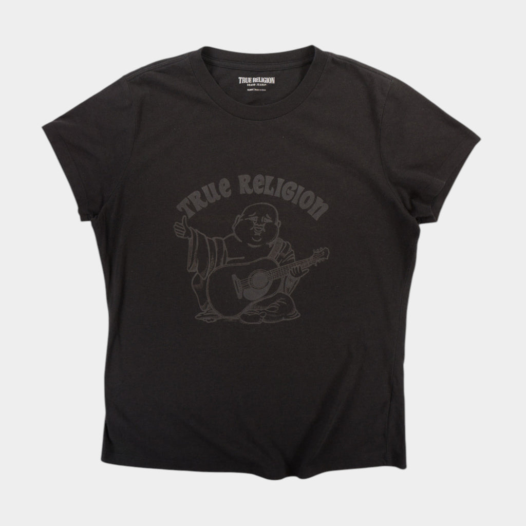 True Religion Черна Тениска с Графика