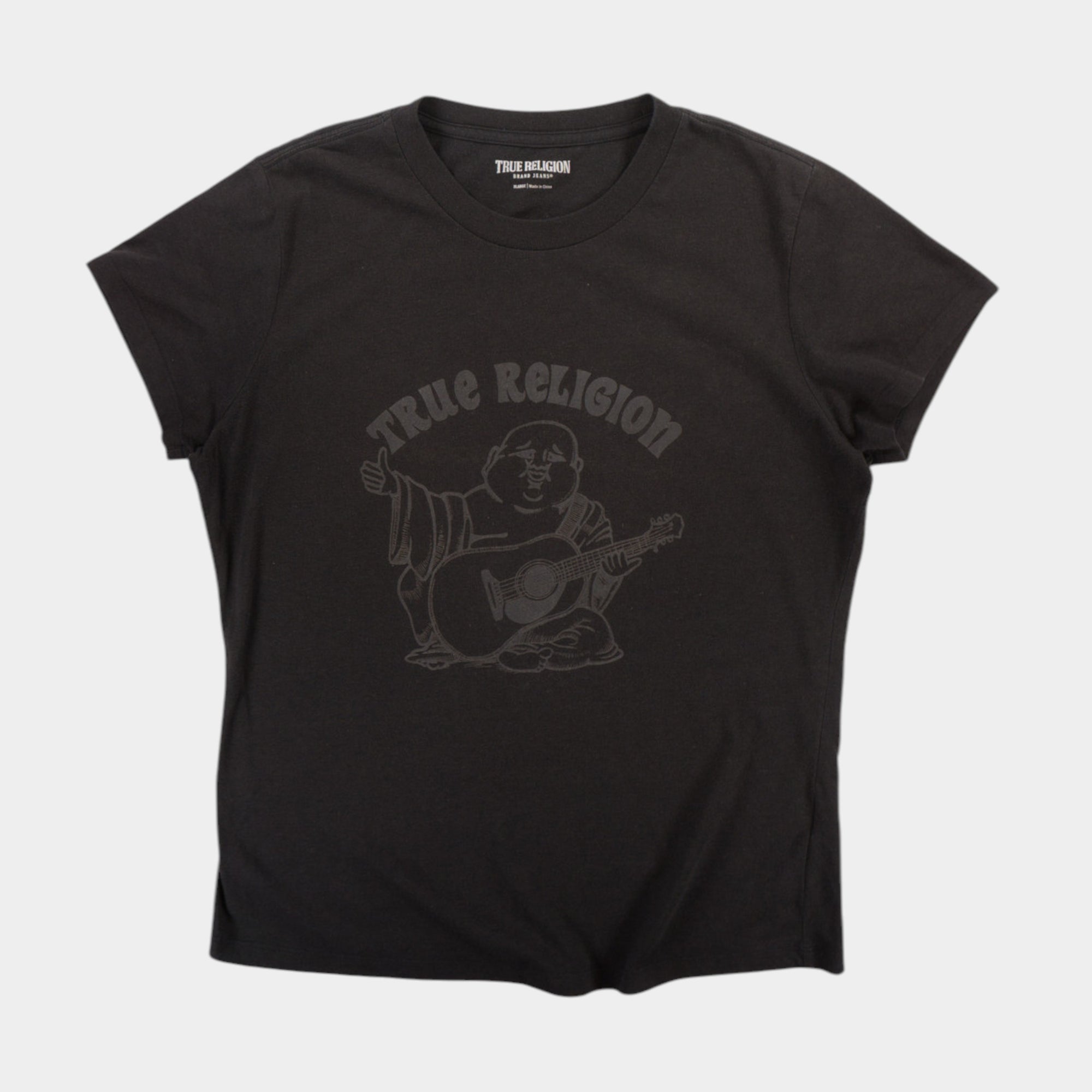 True Religion Черна Тениска с Графика