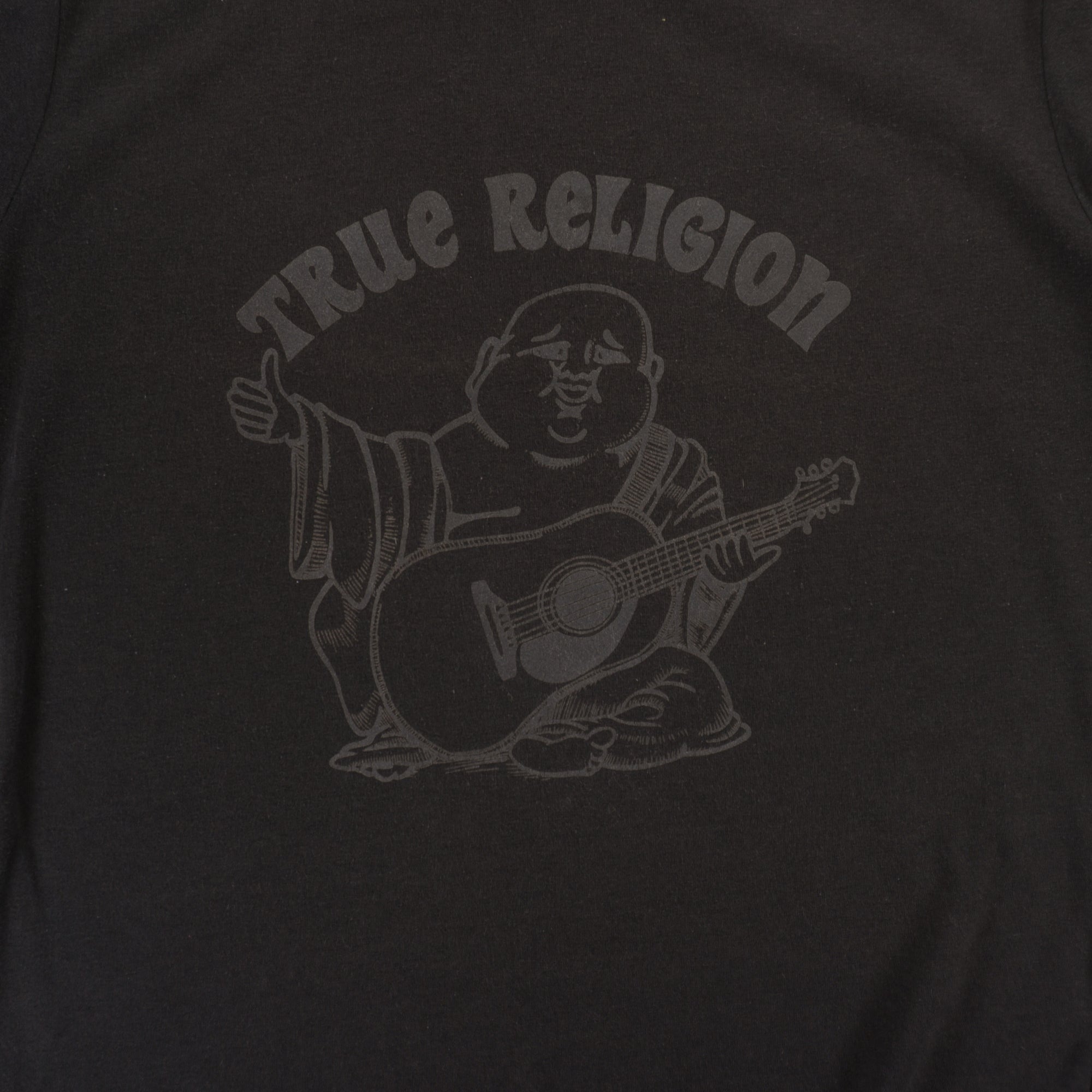 True Religion Черна Тениска с Графика
