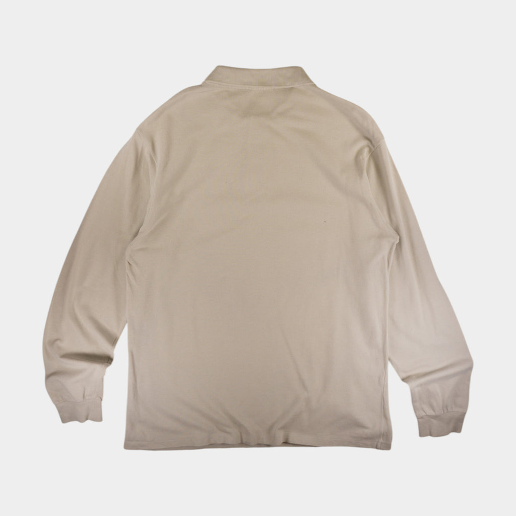 Lacoste Бежова Блуза с Яка