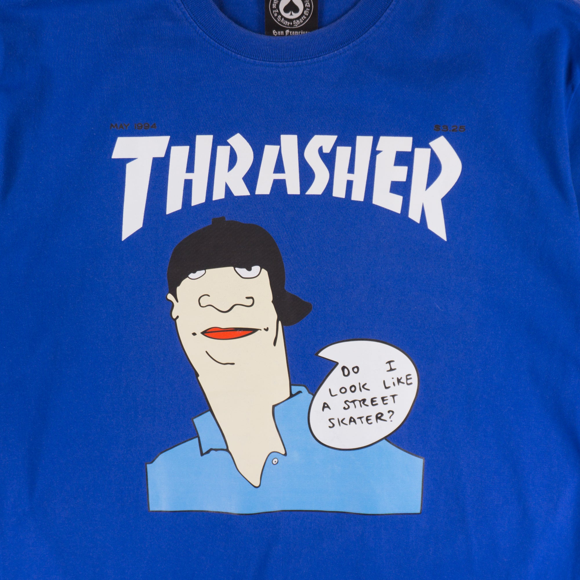 Thrasher Синя Тениска с Графика