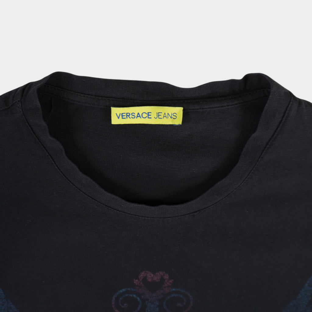 Versace Jeans Черна Тениска с Графика
