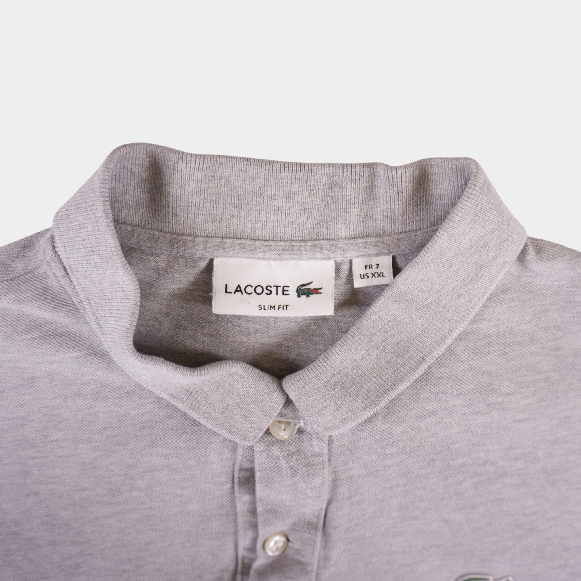 Lacoste Сива Тениска с Яка