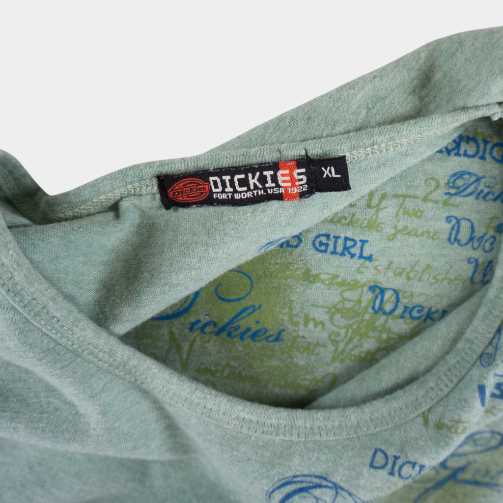 Dickies Винтидж 2000-те Зелена Тениска