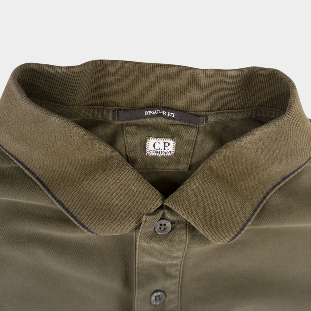 CP Company Зелена Тениска с Яка