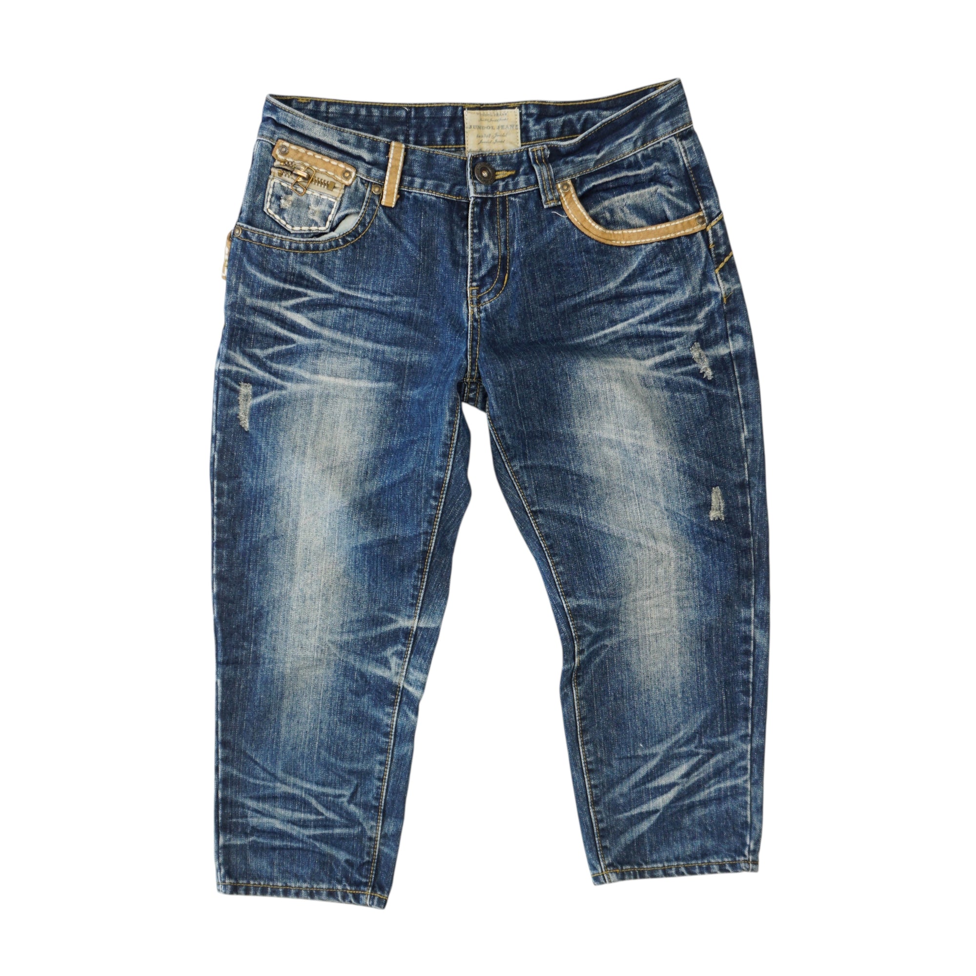 Jundol Jeans Винтидж Y2K 7/8 Къси Дънки