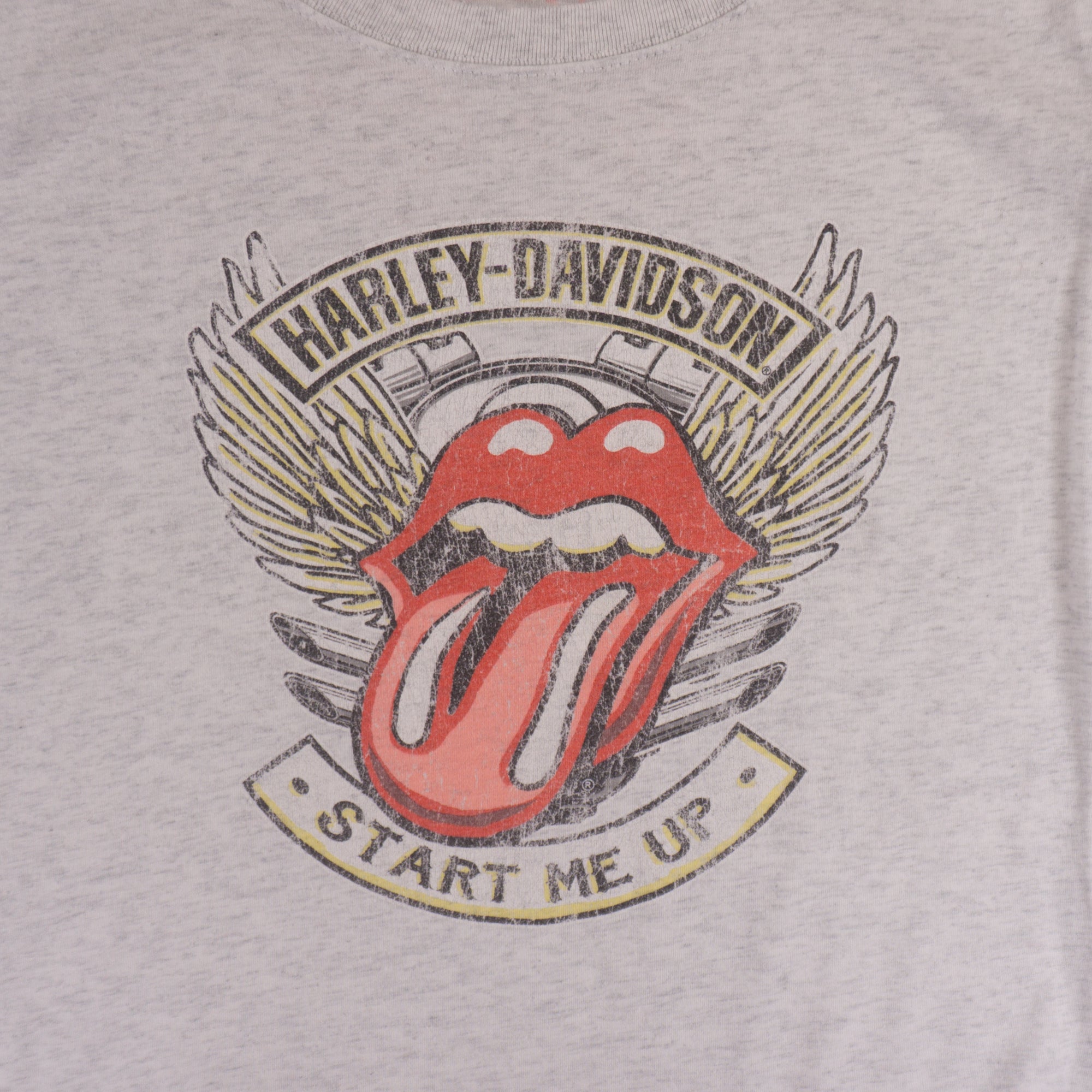 Harley-Davidson X The Rolling Stones Сива Тениска с Графика