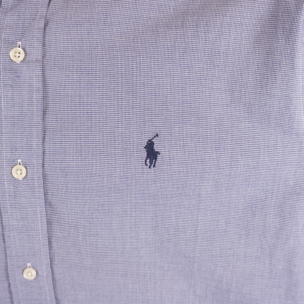 Polo Ralph Lauren Винтидж 2000-те Синя Карирана Риза с Дълъг Ръкав