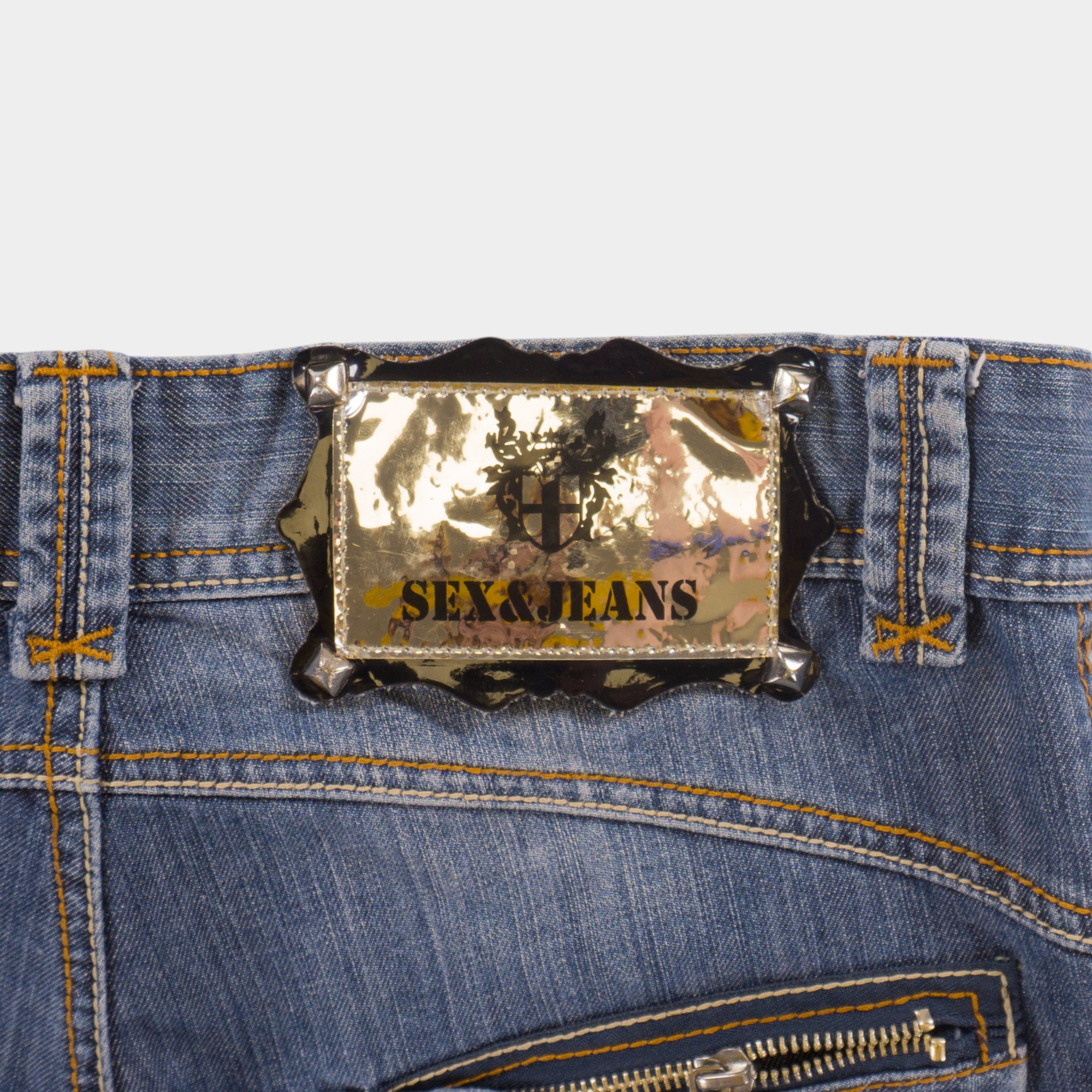 Sex & Jeans Винтидж Сини Къси Дънки
