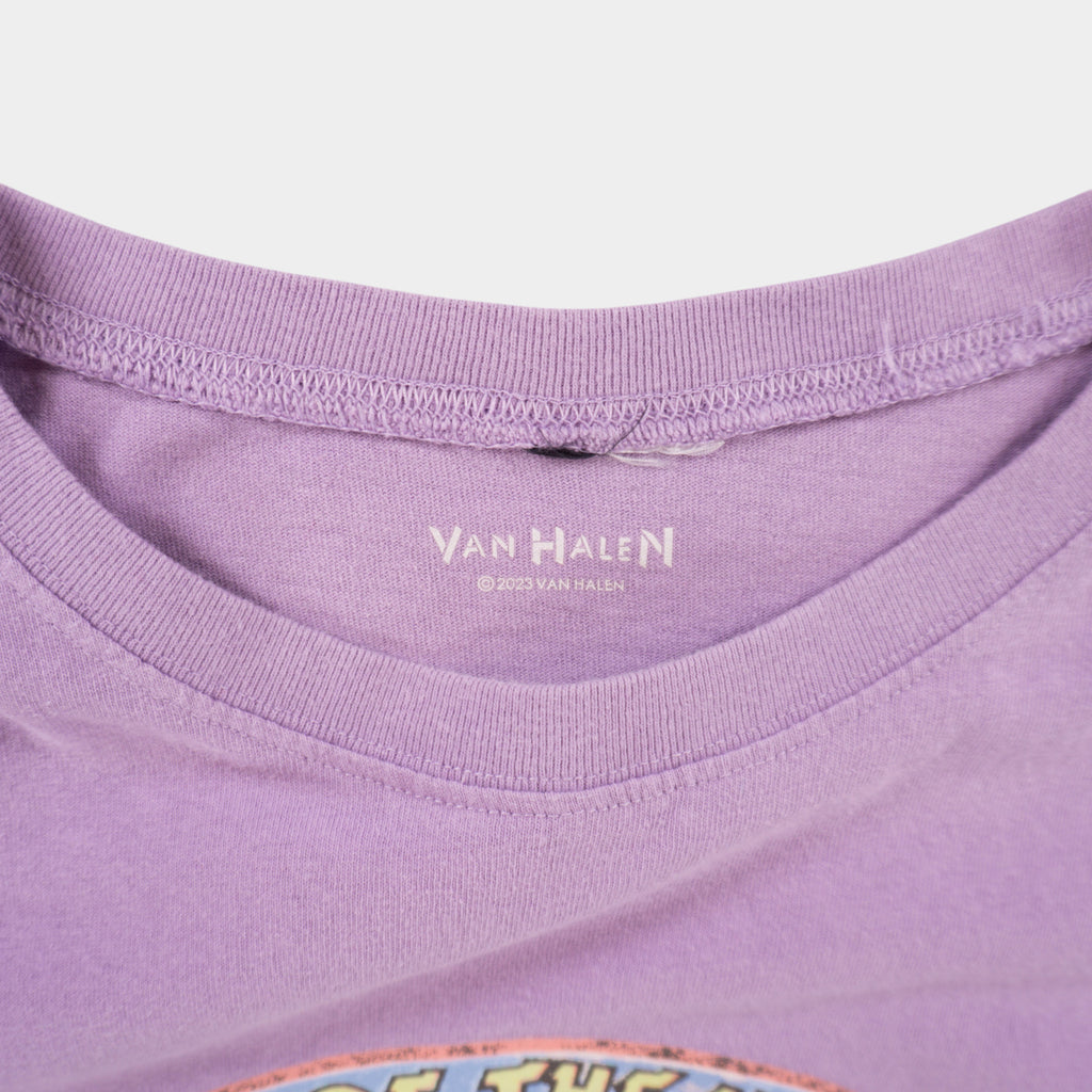 H&M X Van Halen Лилава Тениска с Графика