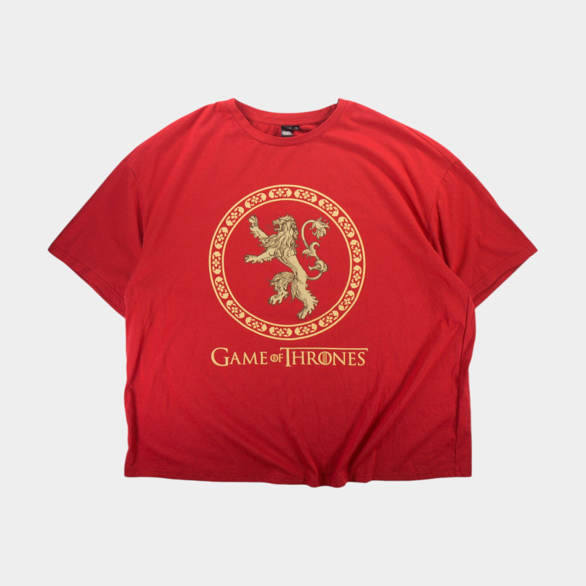 Game of Thrones Червена Тениска с Графика