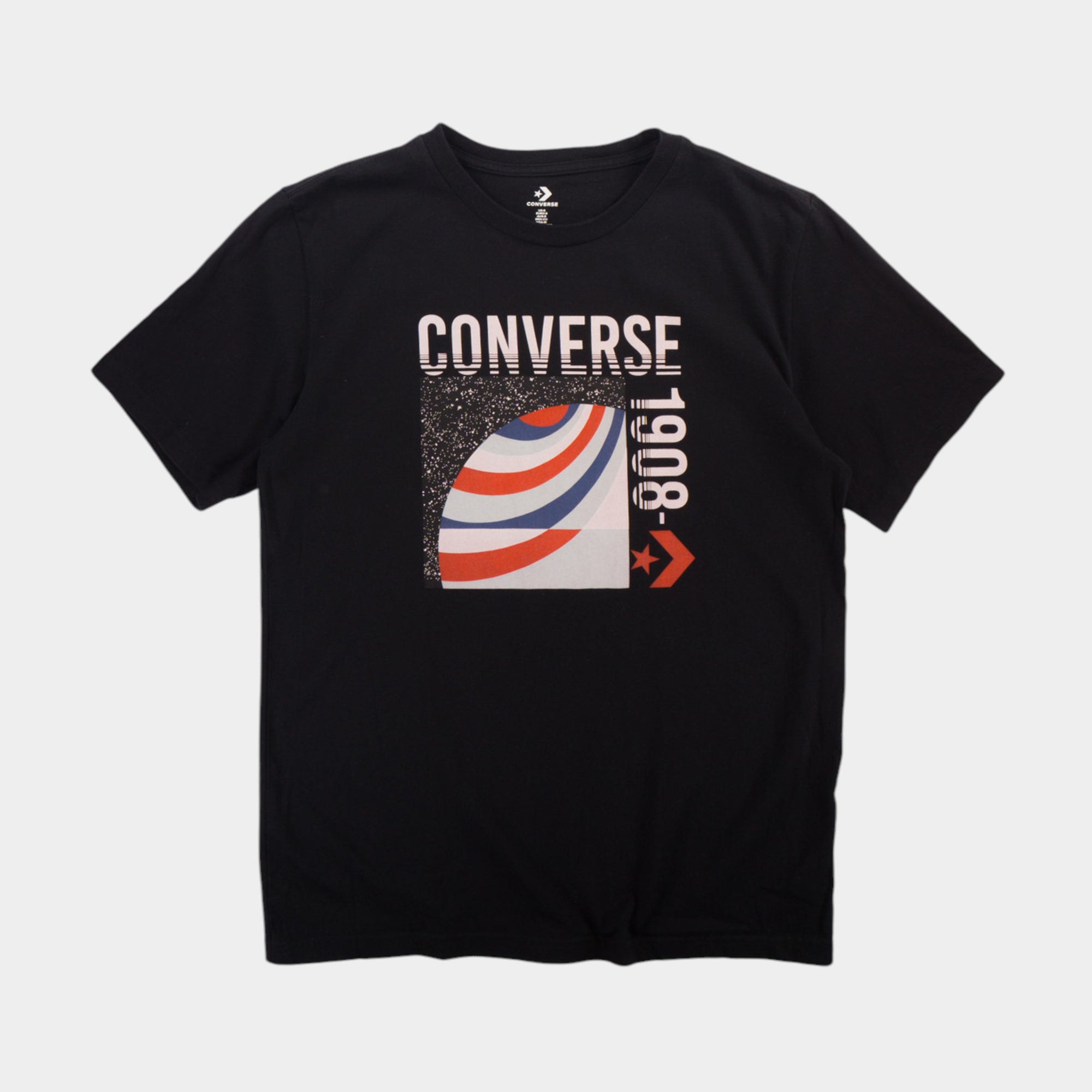 Converse Черна Тениска с Графика