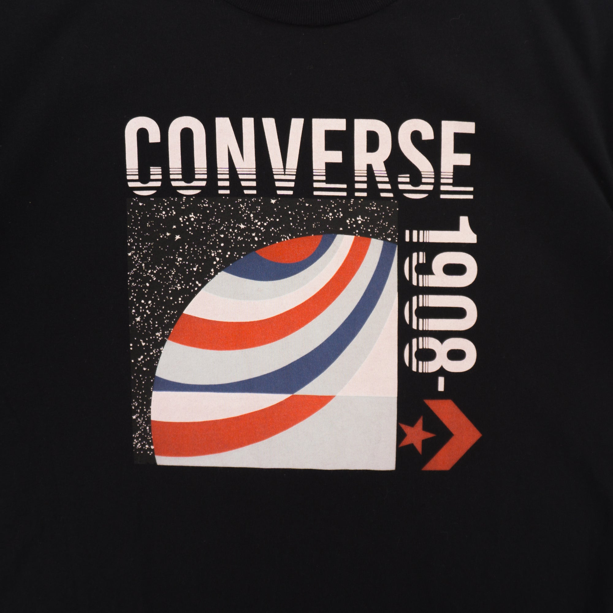 Converse Черна Тениска с Графика