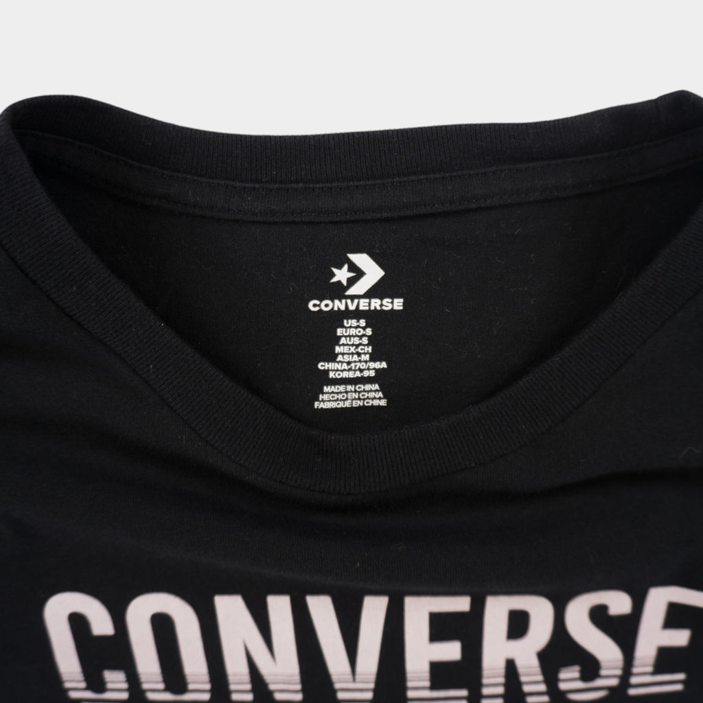 Converse Черна Тениска с Графика
