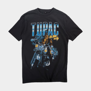 Mister Tee X 2Pac Черна Тениска с Графика