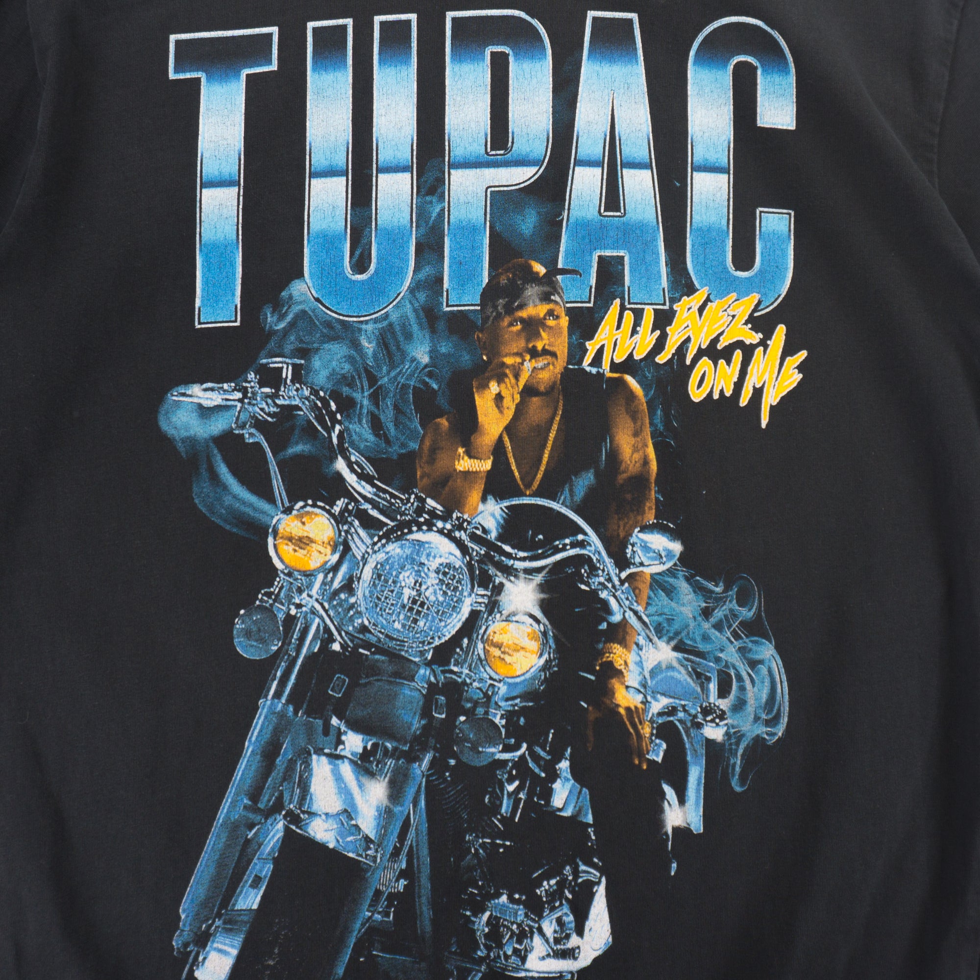 Mister Tee X 2Pac Черна Тениска с Графика