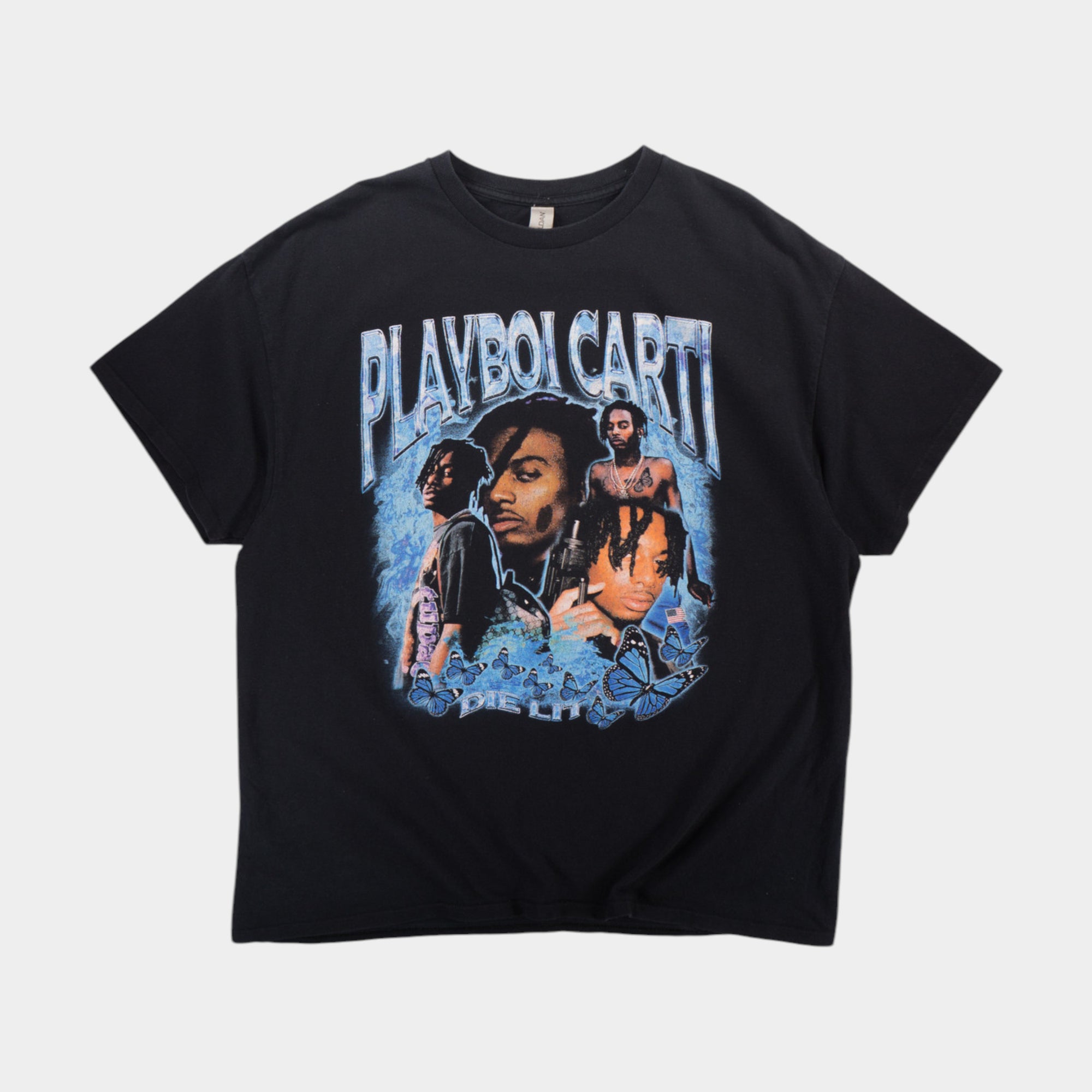 Gildan Playboi Carti Черна Тениска с Графика