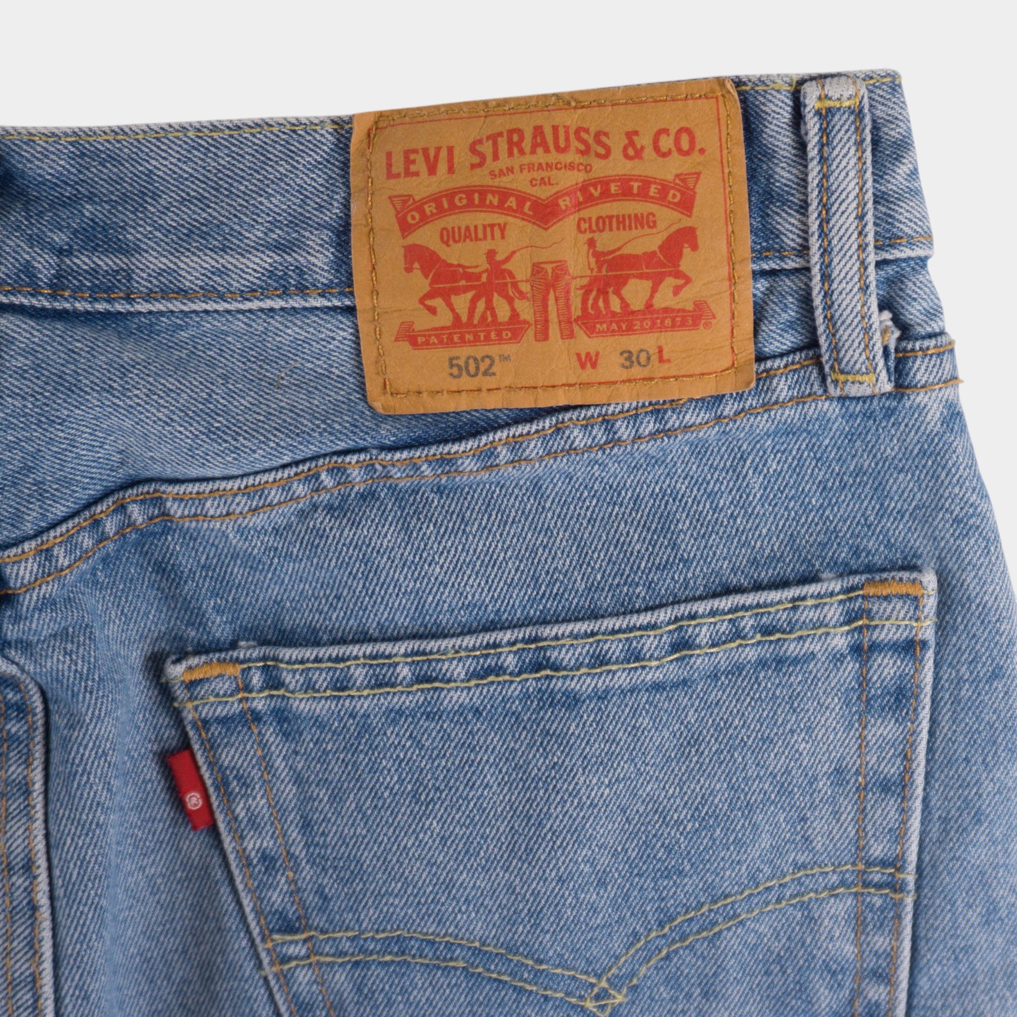 Levi's 502 Винтидж 2000-те Сини Къси Дънки